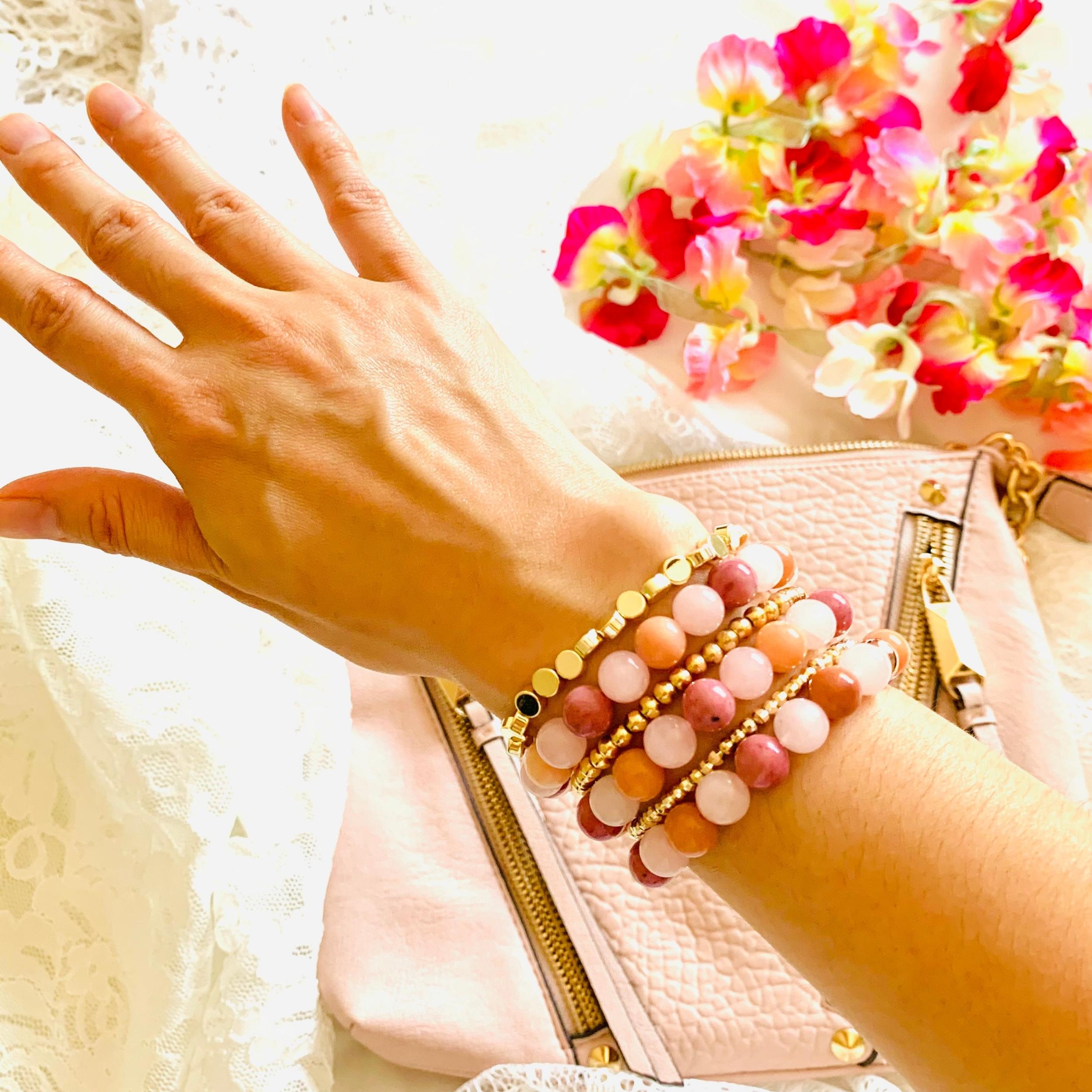 Pink Crystal Love Bracelet-1