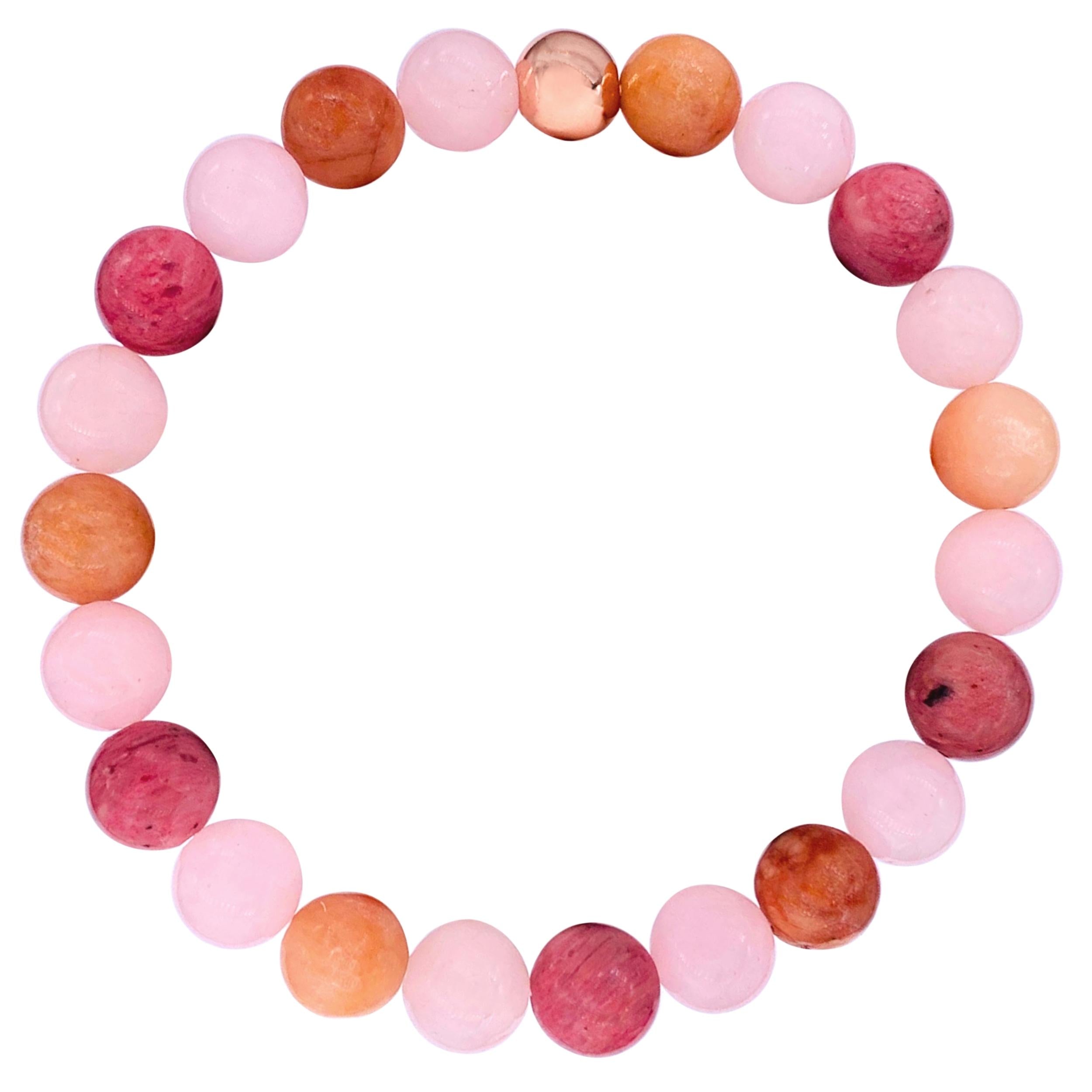 Pink Crystal Love Bracelet-3