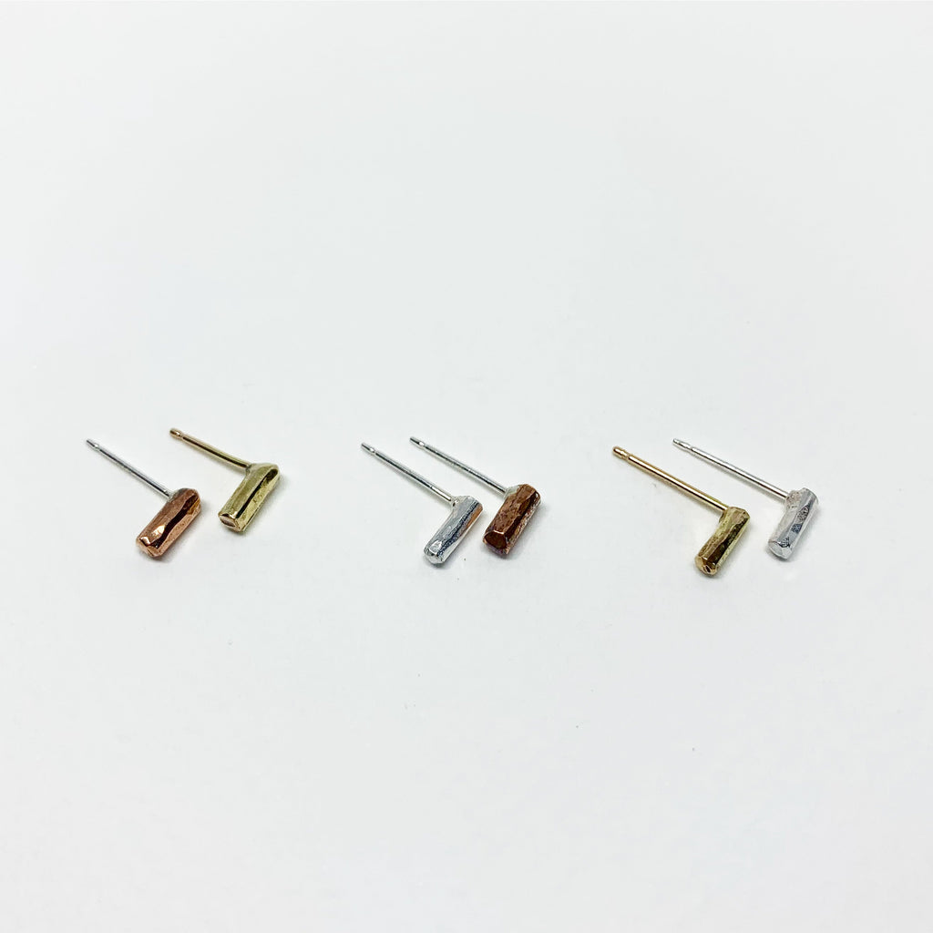 Mini Balance Stud Earrings -1/4"-3