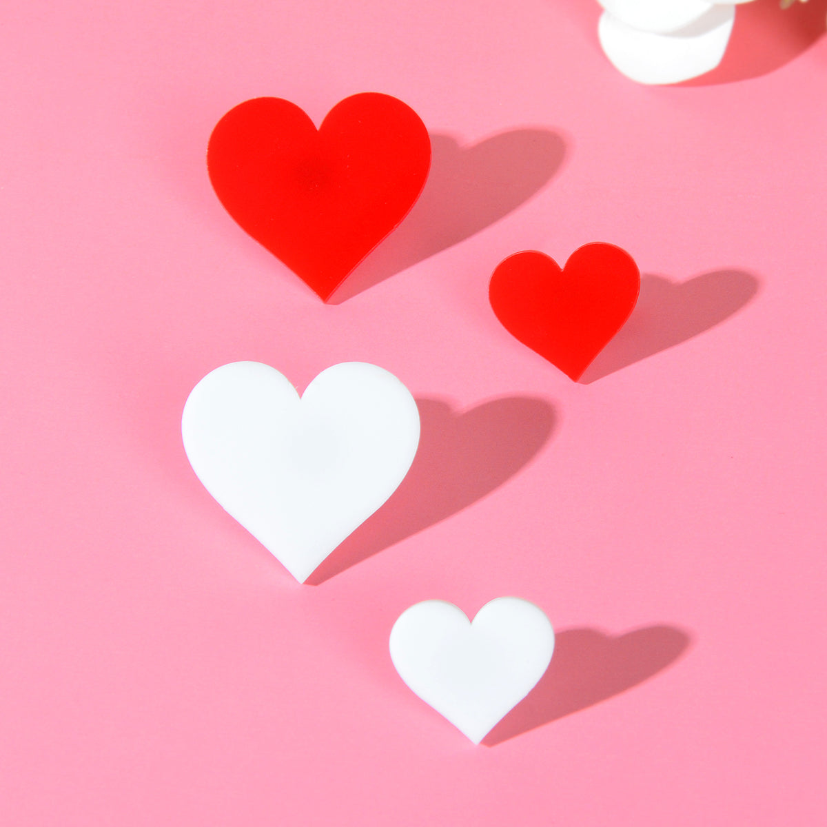 Heart-Shaped Stud Earrings Set - Small & Stylish Accessories for Every Occasion-0