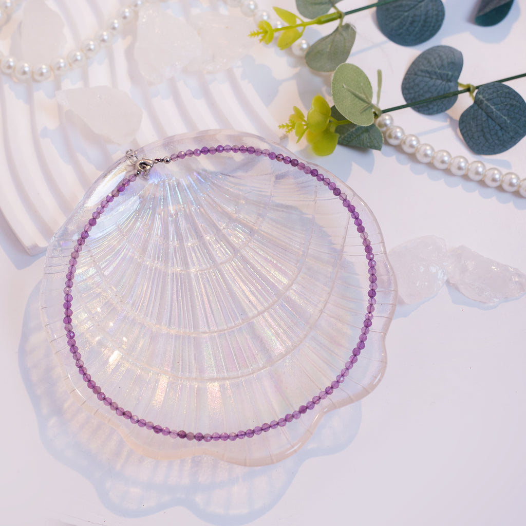 Birthstone Crystal Gemstone Choker Necklace-6