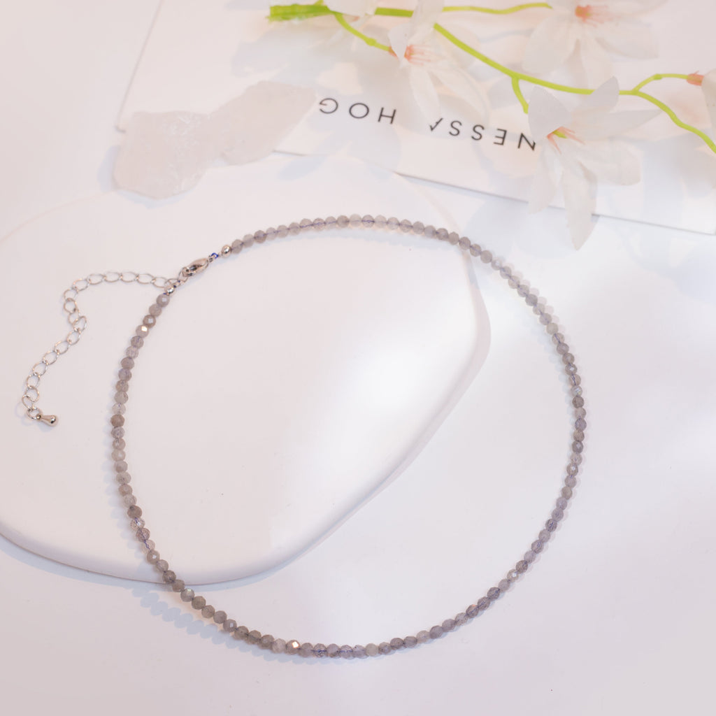 Birthstone Crystal Gemstone Choker Necklace-13