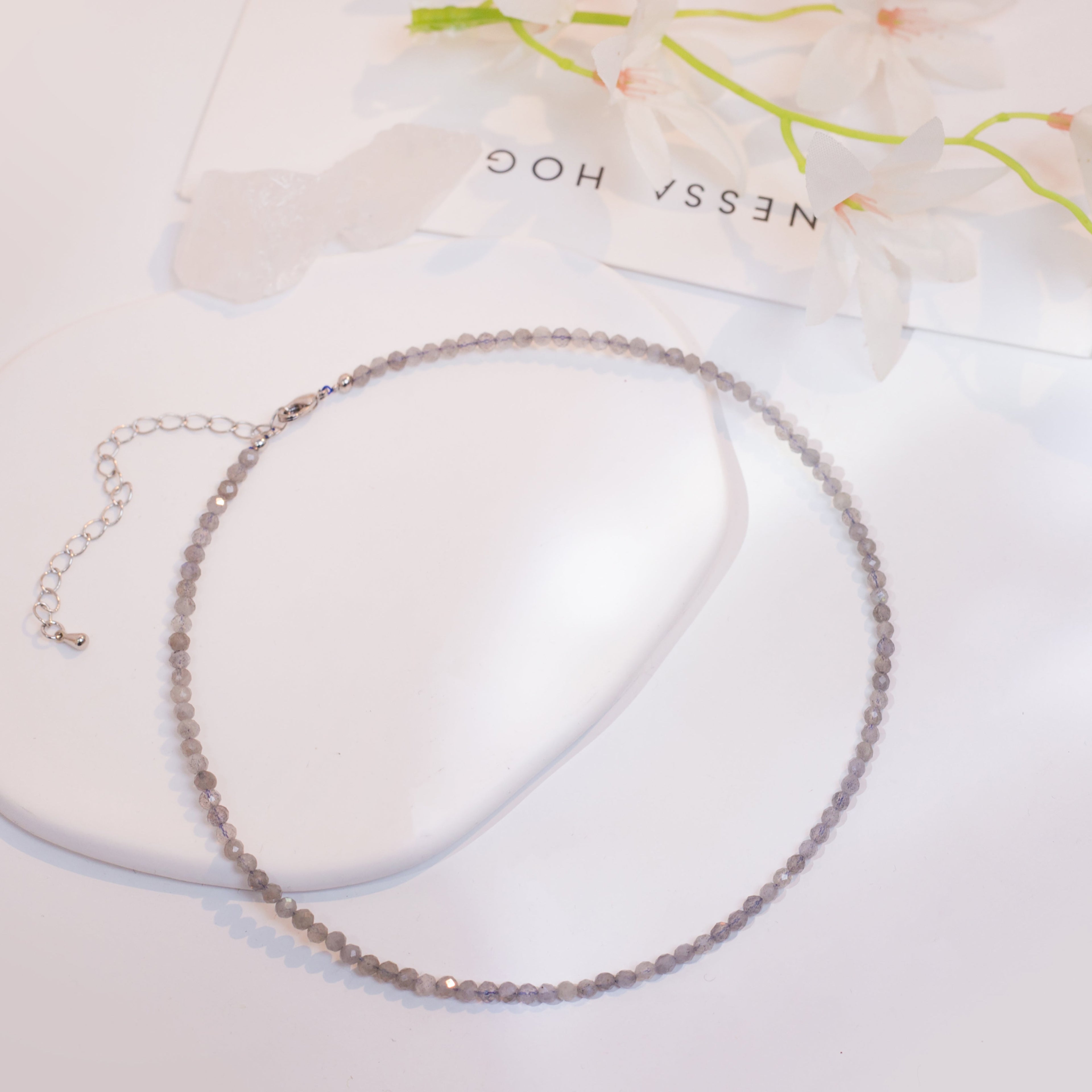 Birthstone Crystal Gemstone Choker Necklace-13
