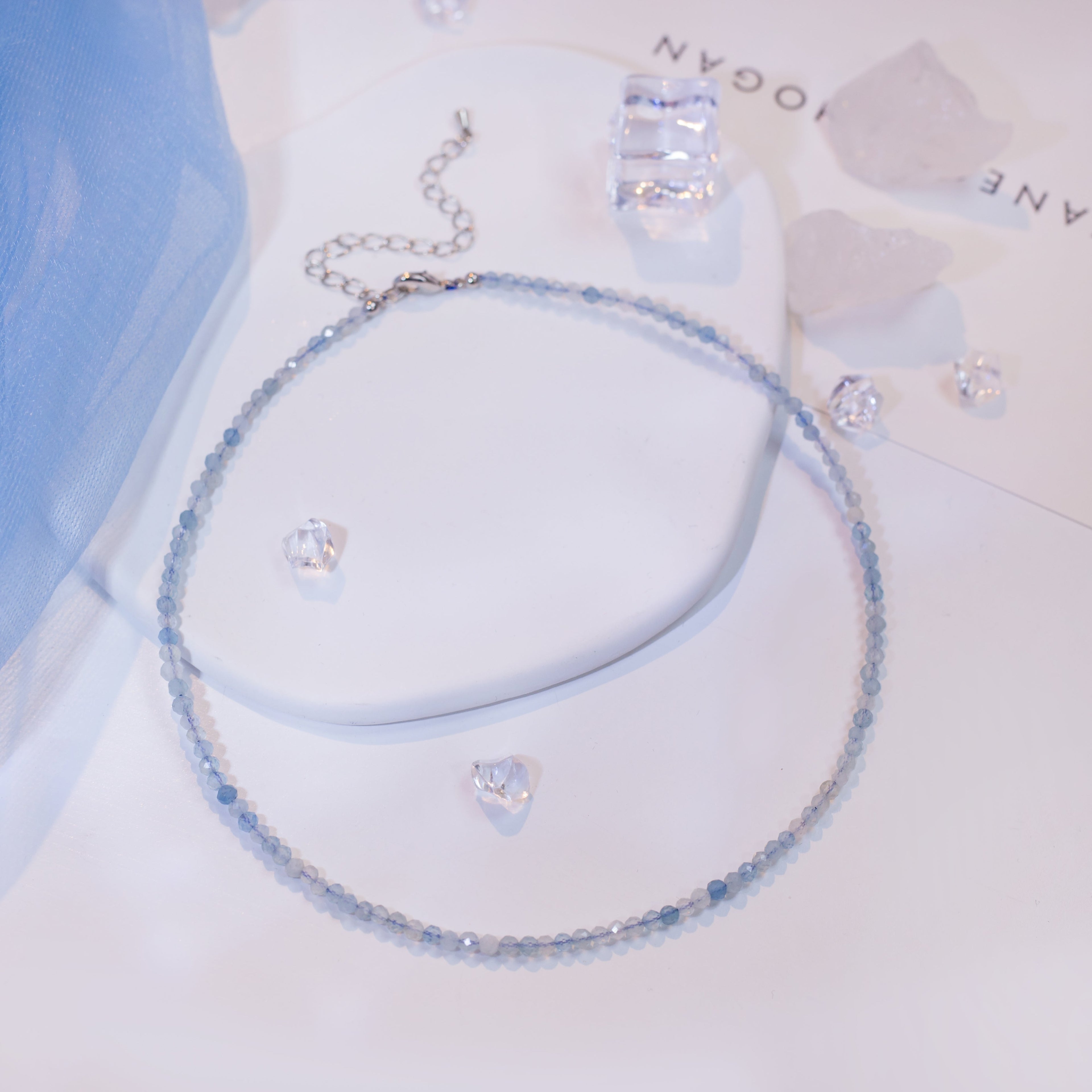 Birthstone Crystal Gemstone Choker Necklace-7
