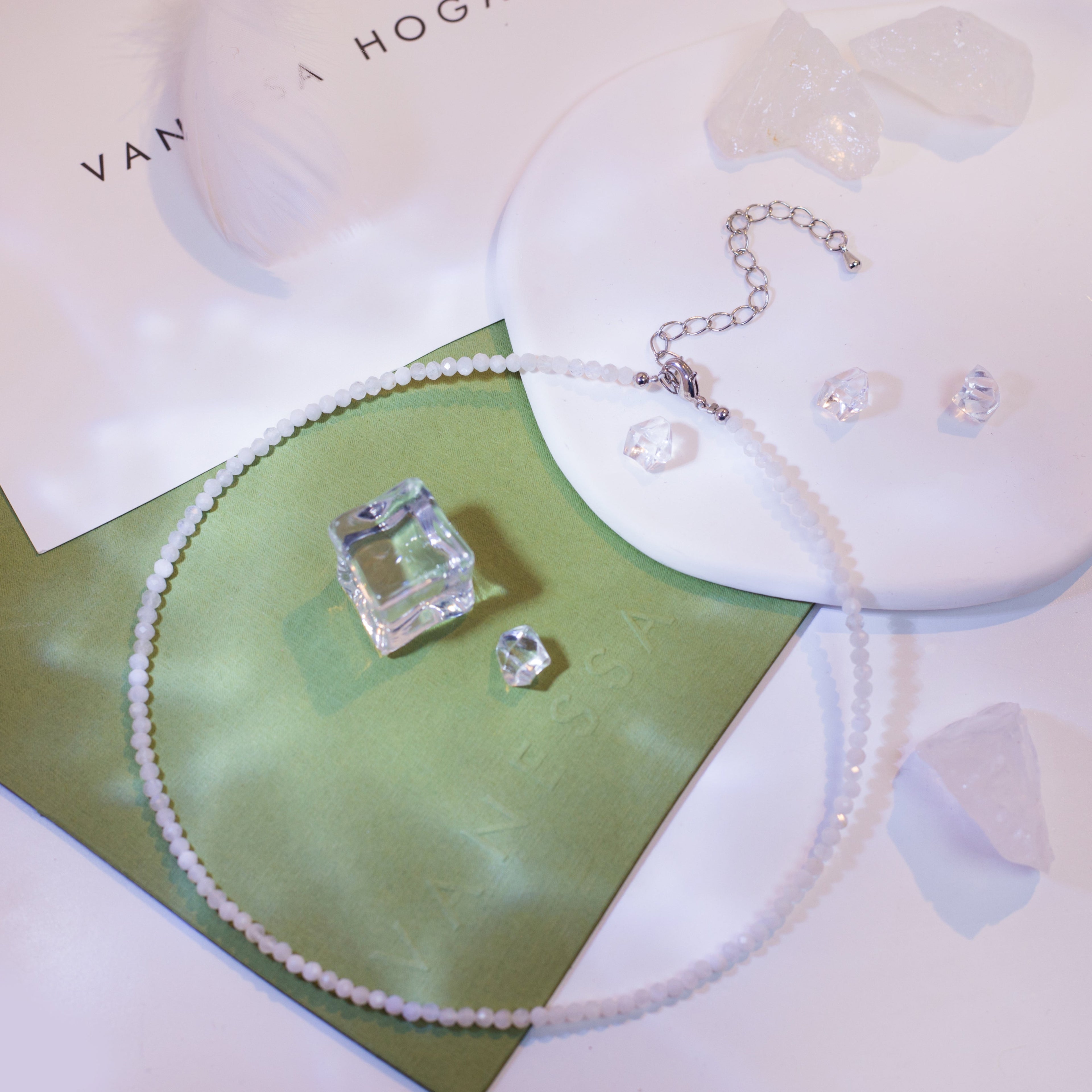 Birthstone Crystal Gemstone Choker Necklace-15