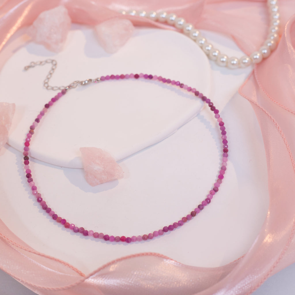 Birthstone Crystal Gemstone Choker Necklace-16