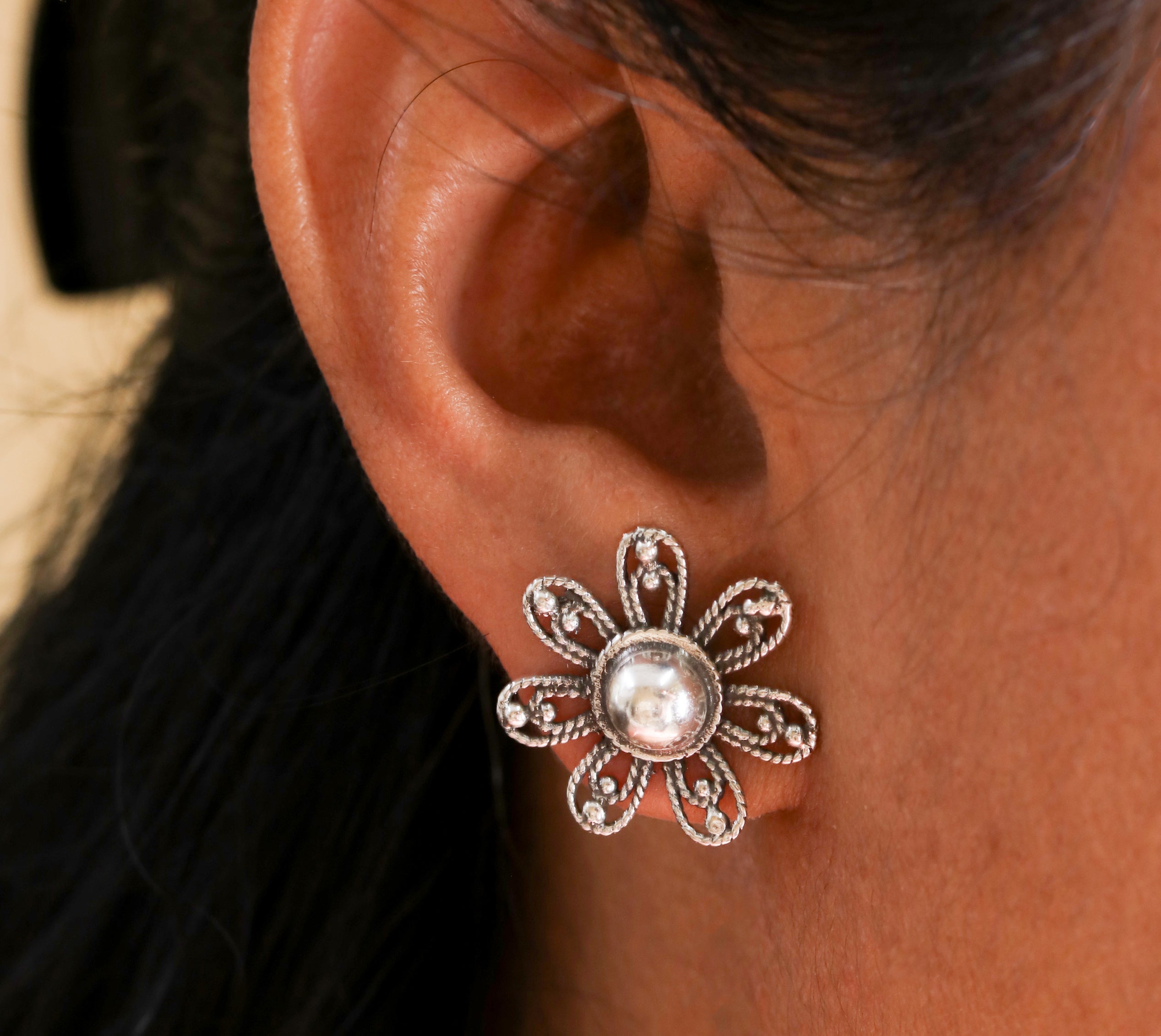 Wired Floral Studds