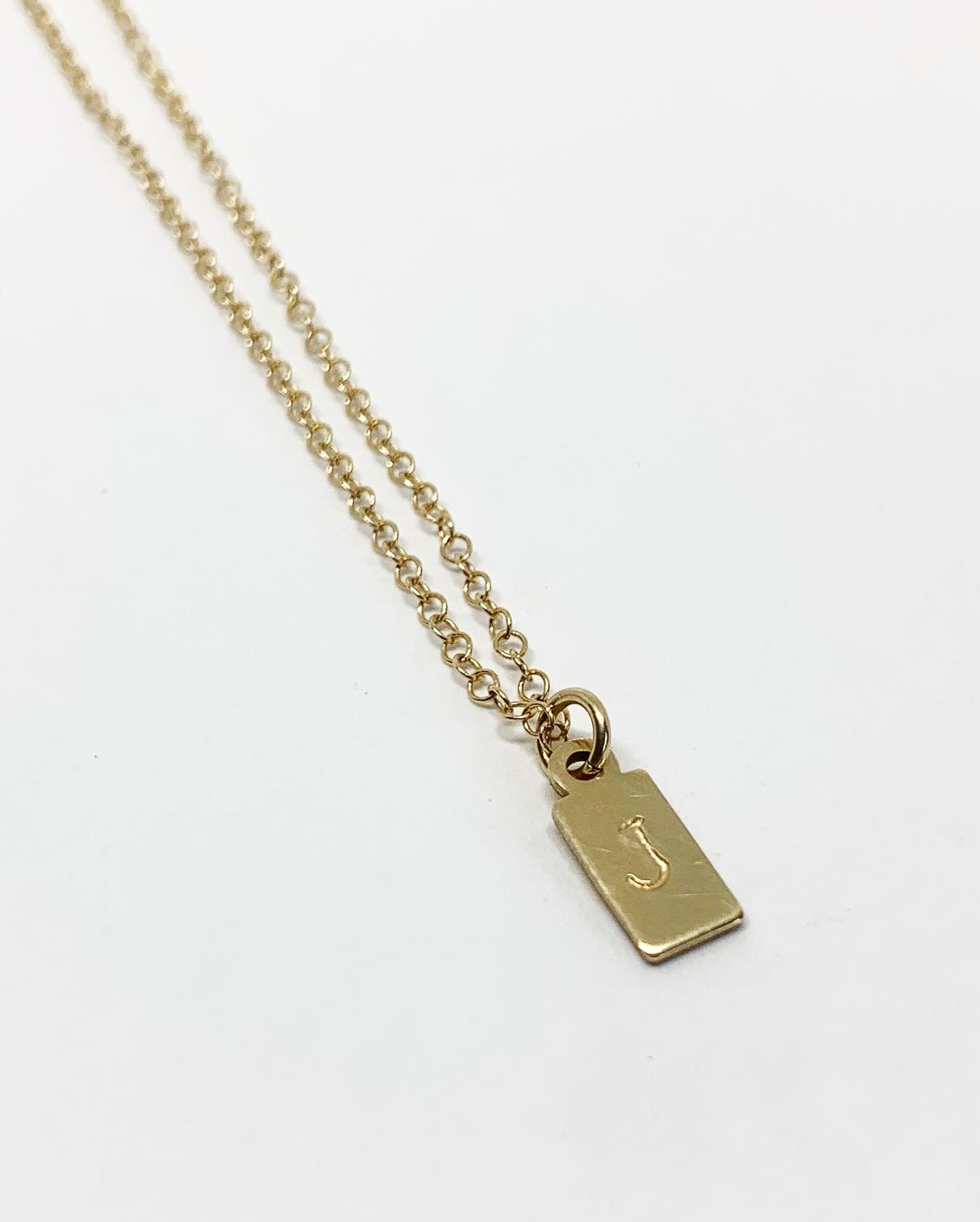 Initial Tag Necklace-1