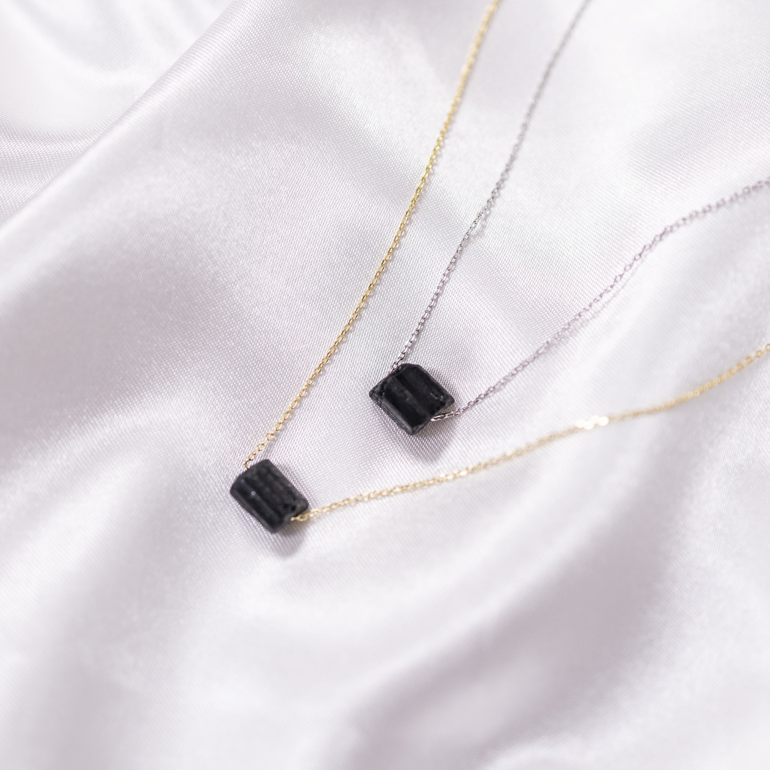 Raw Crystal 14K Gold, Silver Birthstone Necklace-8