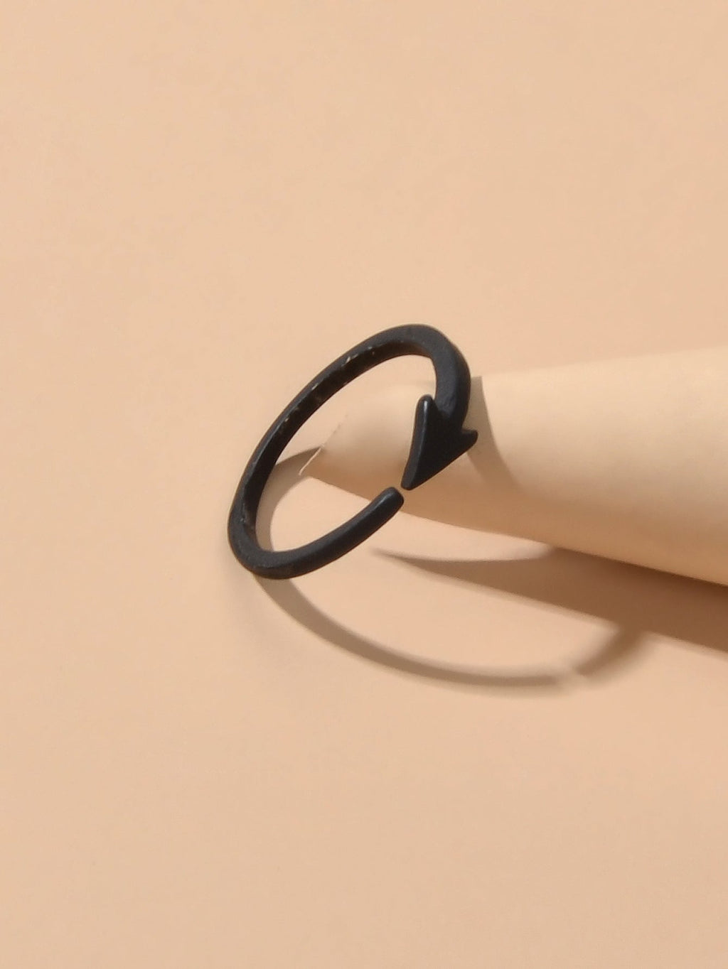 Statement Minimalist Jewellery Black Gold Silver Arrow Punk Finger Knuckle Rings-0