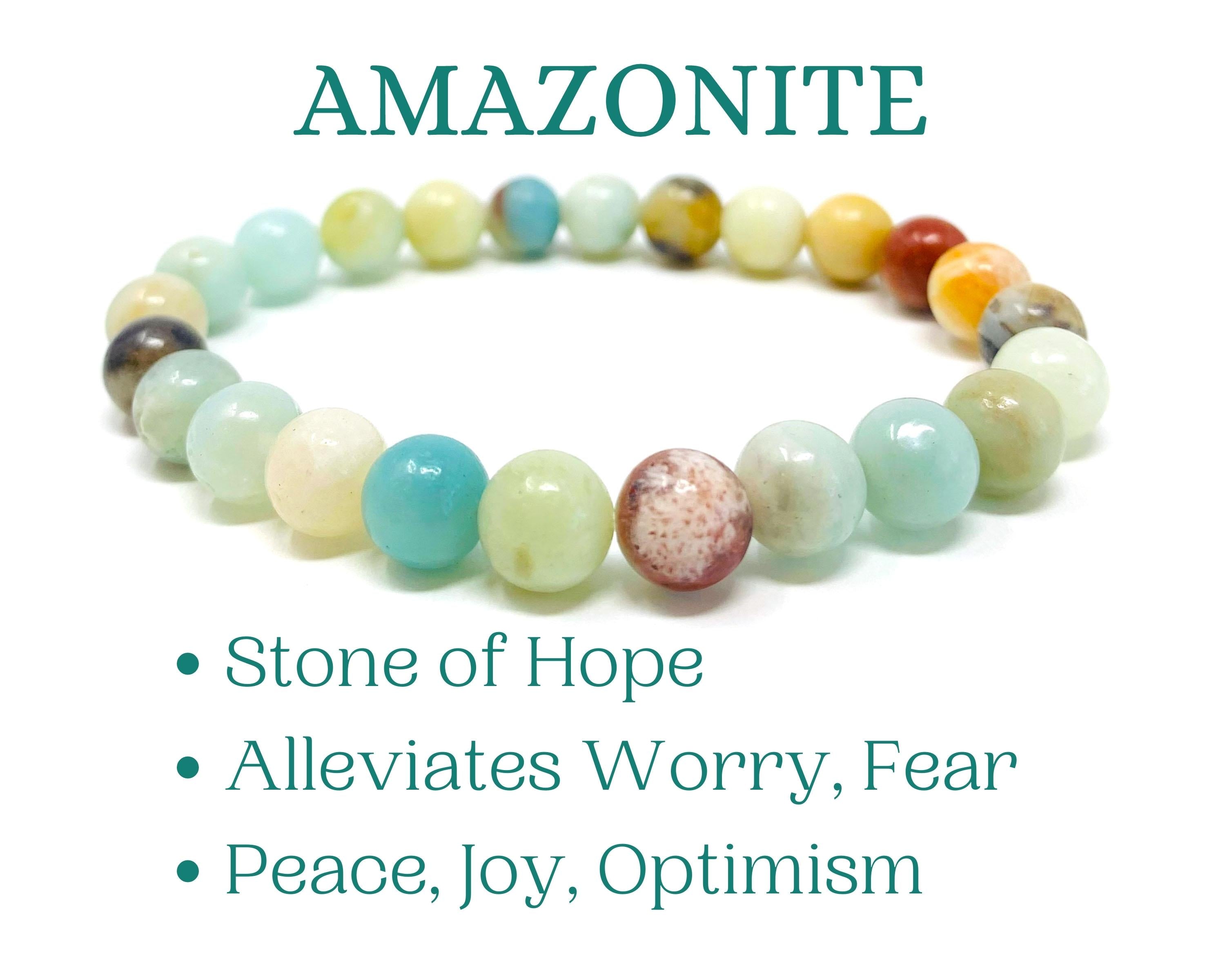 Amazonite Beaded Crystal Bracelet-4