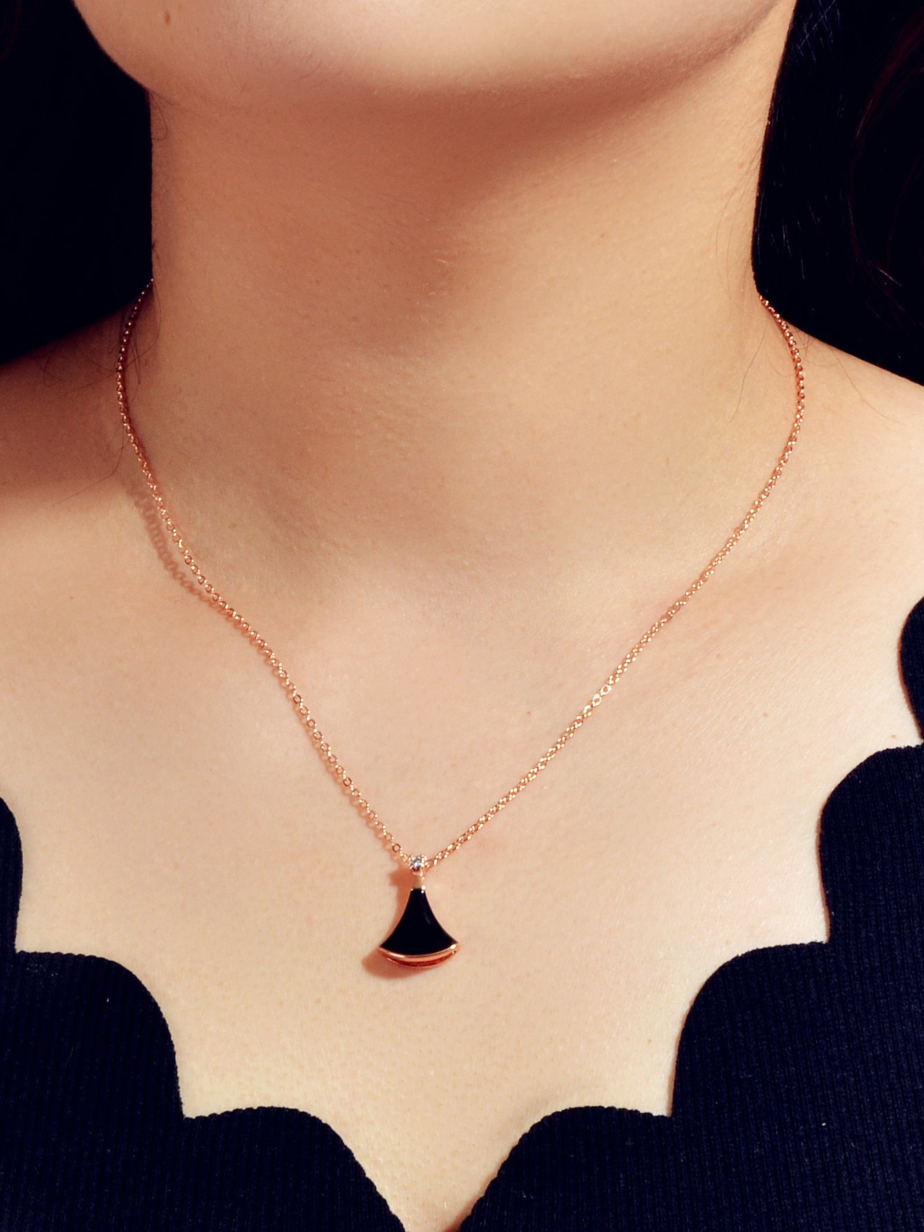Traditional Ethnic Indian Jewellery Enamel Sector Shape Charm Bohemian Necklace