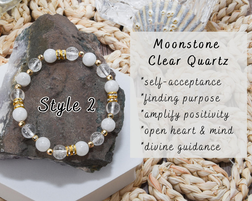 Blue & White Moonstone Blue Lace Agate Build-Your-Own Bracelet Set