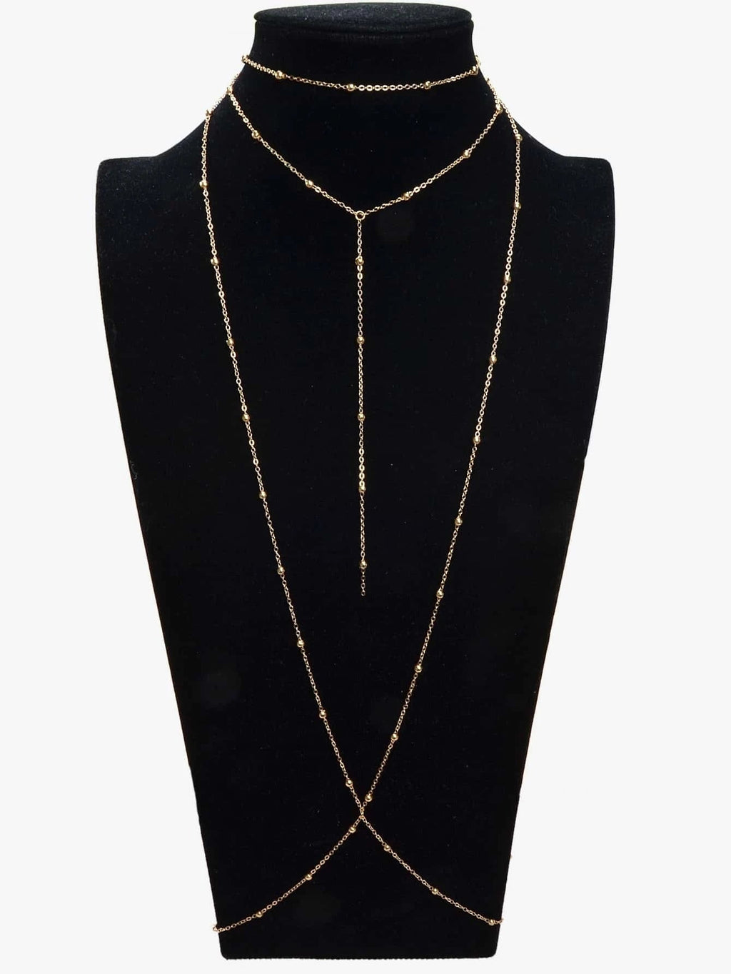 Tassel Body Chain Jewellery Harness Girl Bikini Stylish Fringe Belly Necklace-0