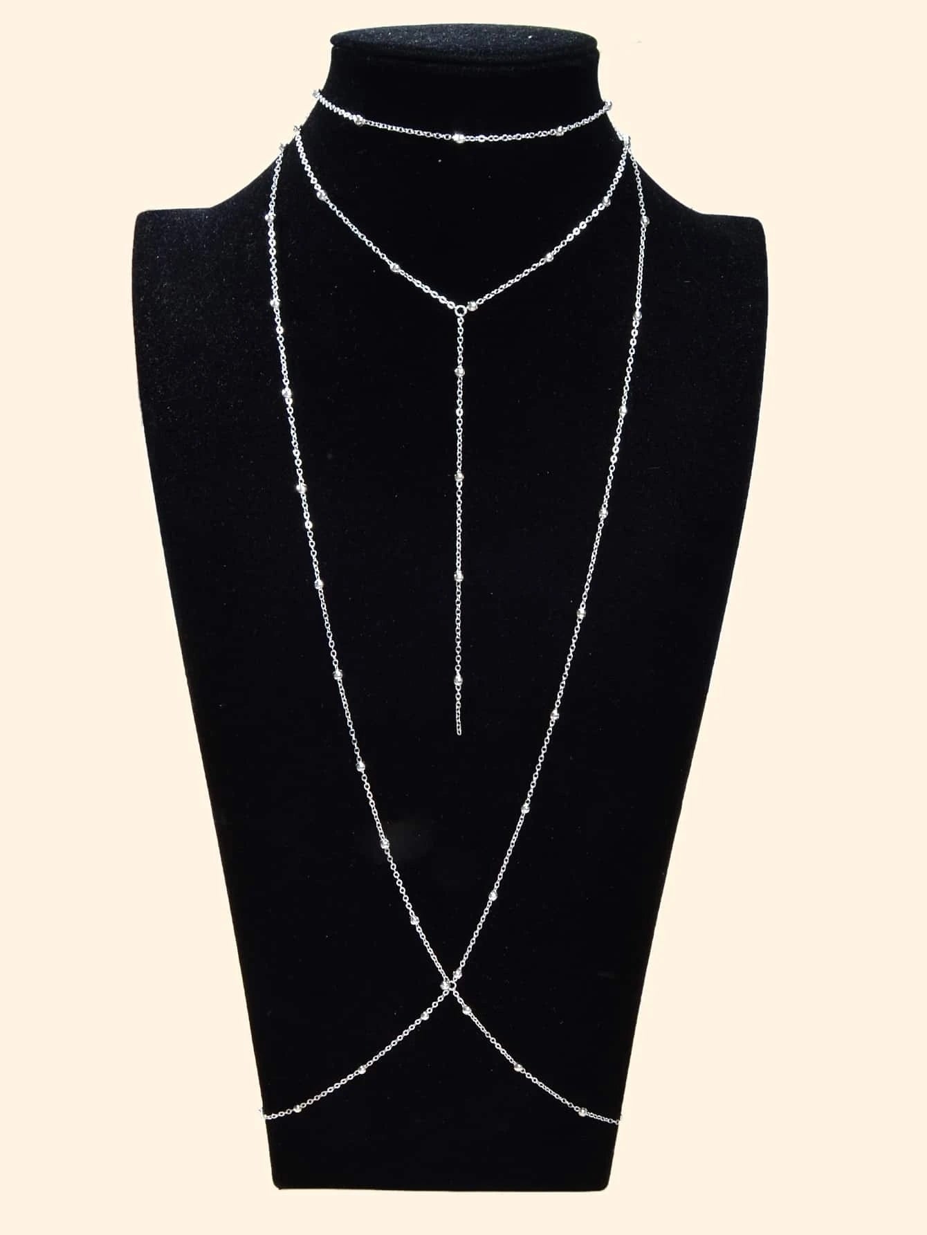 Tassel Body Chain Jewellery Harness Girl Bikini Stylish Fringe Belly Necklace-5