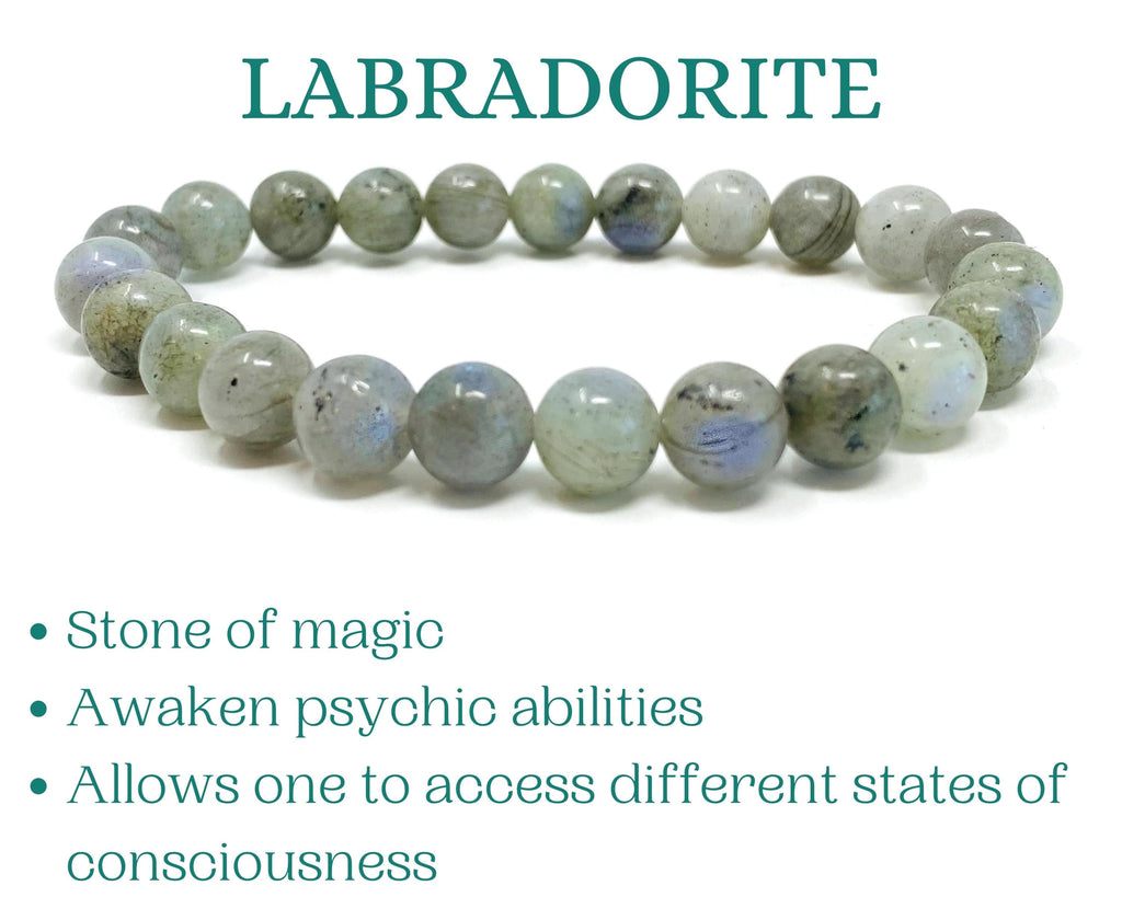 Labradorite Beaded Crystal Bracelet-3