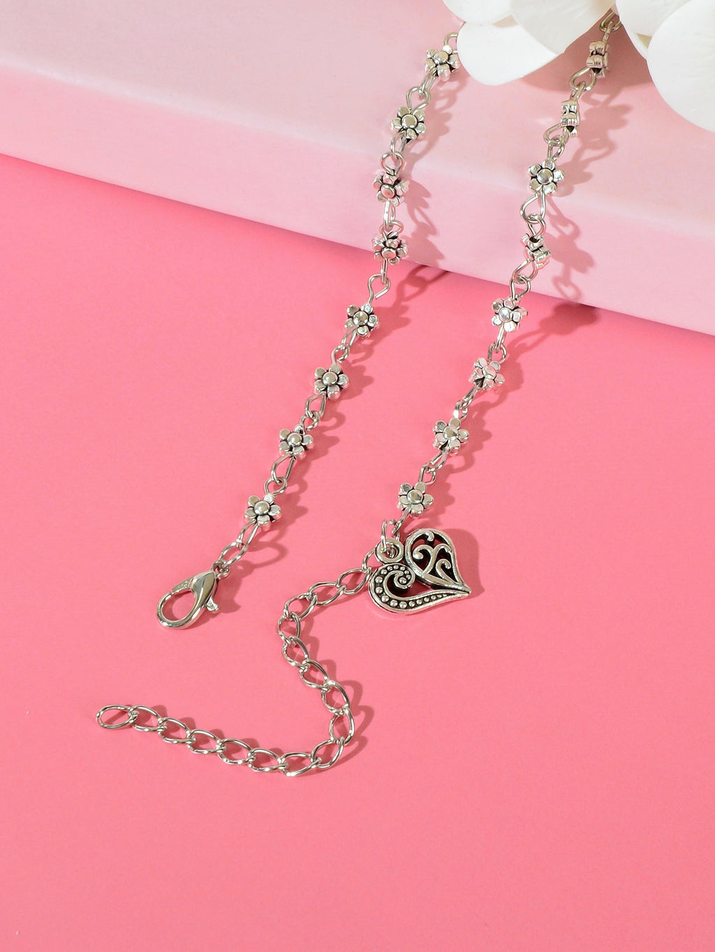2pcs Valentine's Day Vintage Anklets Matching Couple Best Friend Foot Jewellery-2