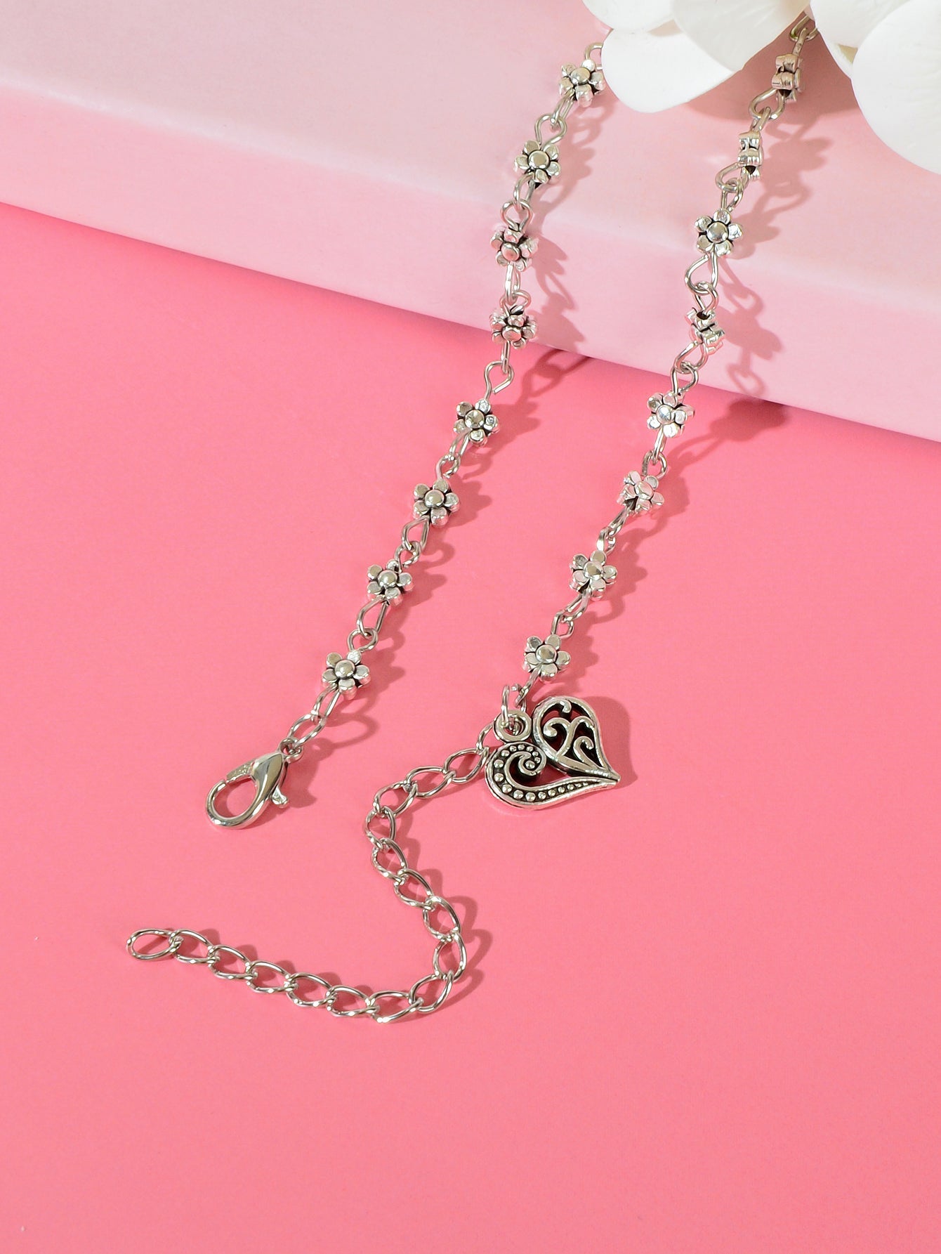 2pcs Valentine's Day Vintage Anklets Matching Couple Best Friend Foot Jewellery-2