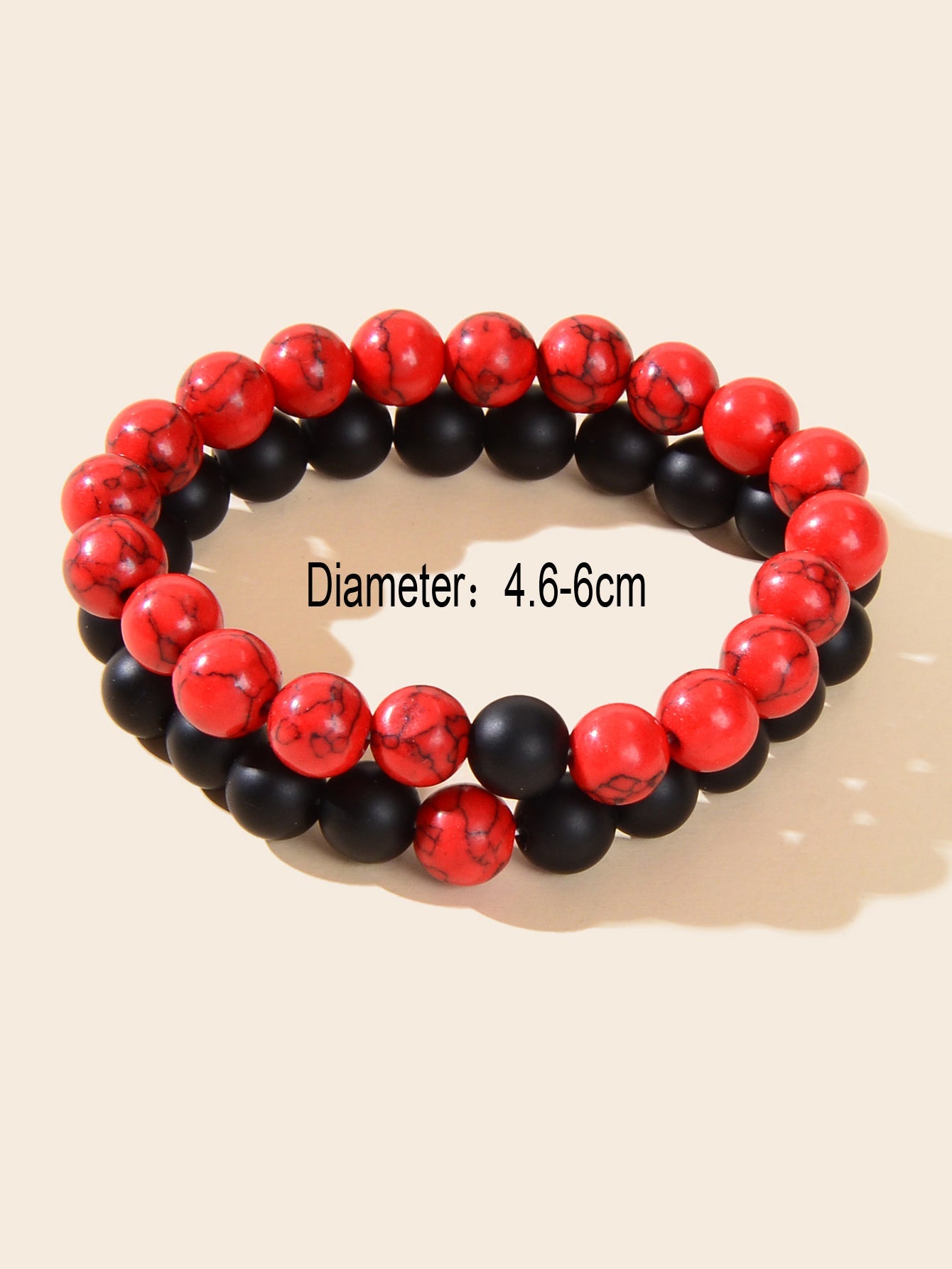 2pcs Multicolour Stretch Handmade Elastic Beads Bracelets Ethnic Jewellery-1