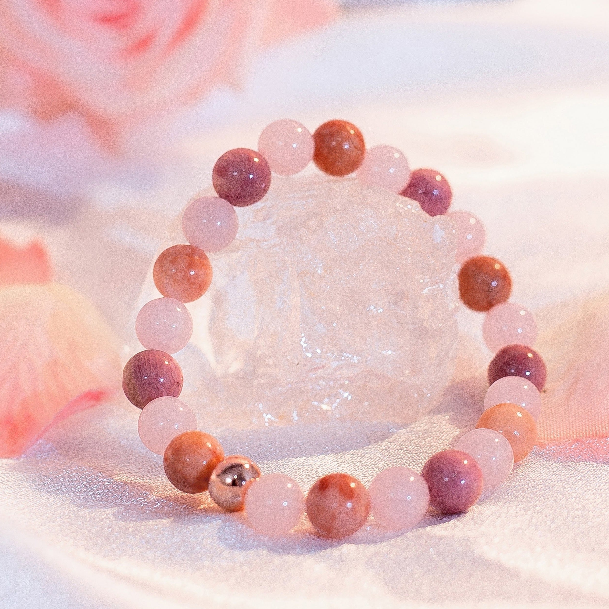 Pink Crystal Love Bracelet-0