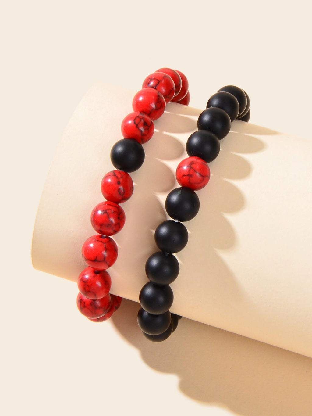 2pcs Multicolour Stretch Handmade Elastic Beads Bracelets Ethnic Jewellery-2