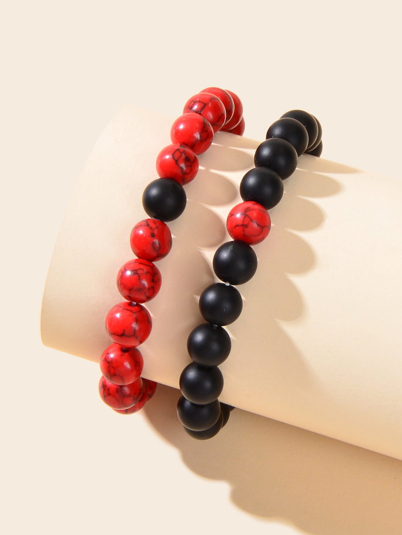 2pcs Multicolour Stretch Handmade Elastic Beads Bracelets Ethnic Jewellery-2