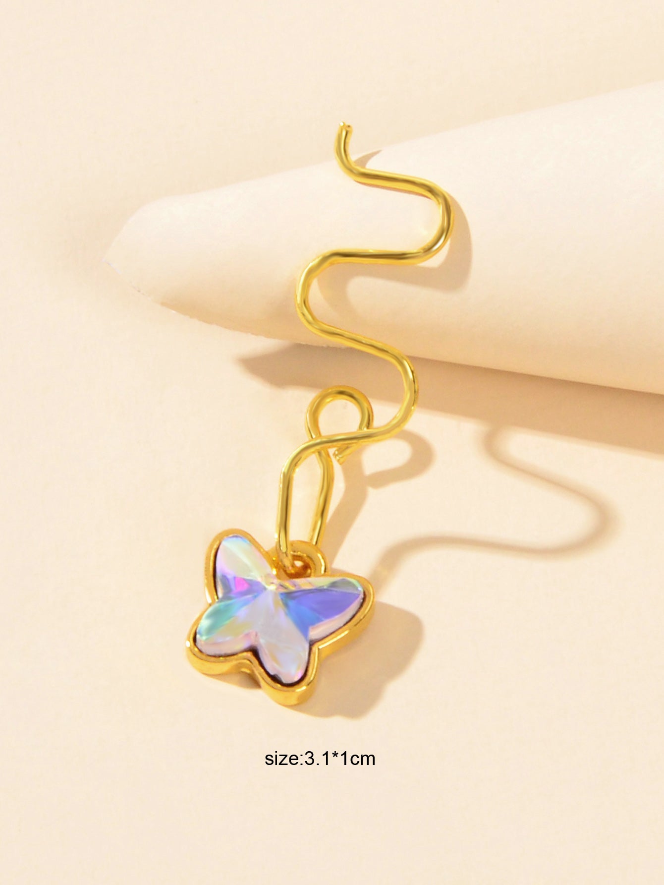 Fake Nose Rings Clip On Nose Ring Butterfly African Nose Cuff Non Piercing Jewel