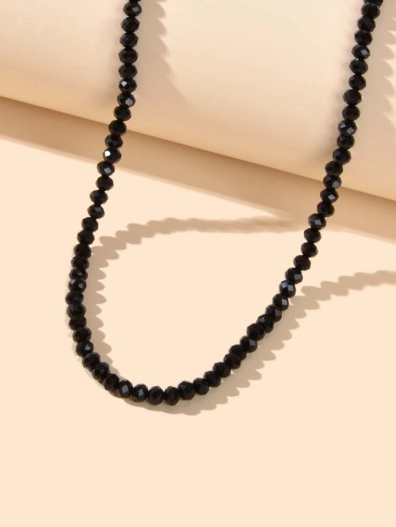 Black Blue Purple Beads Ethnic Chain Collar Necklace Girls Party Jewellery Gift-2