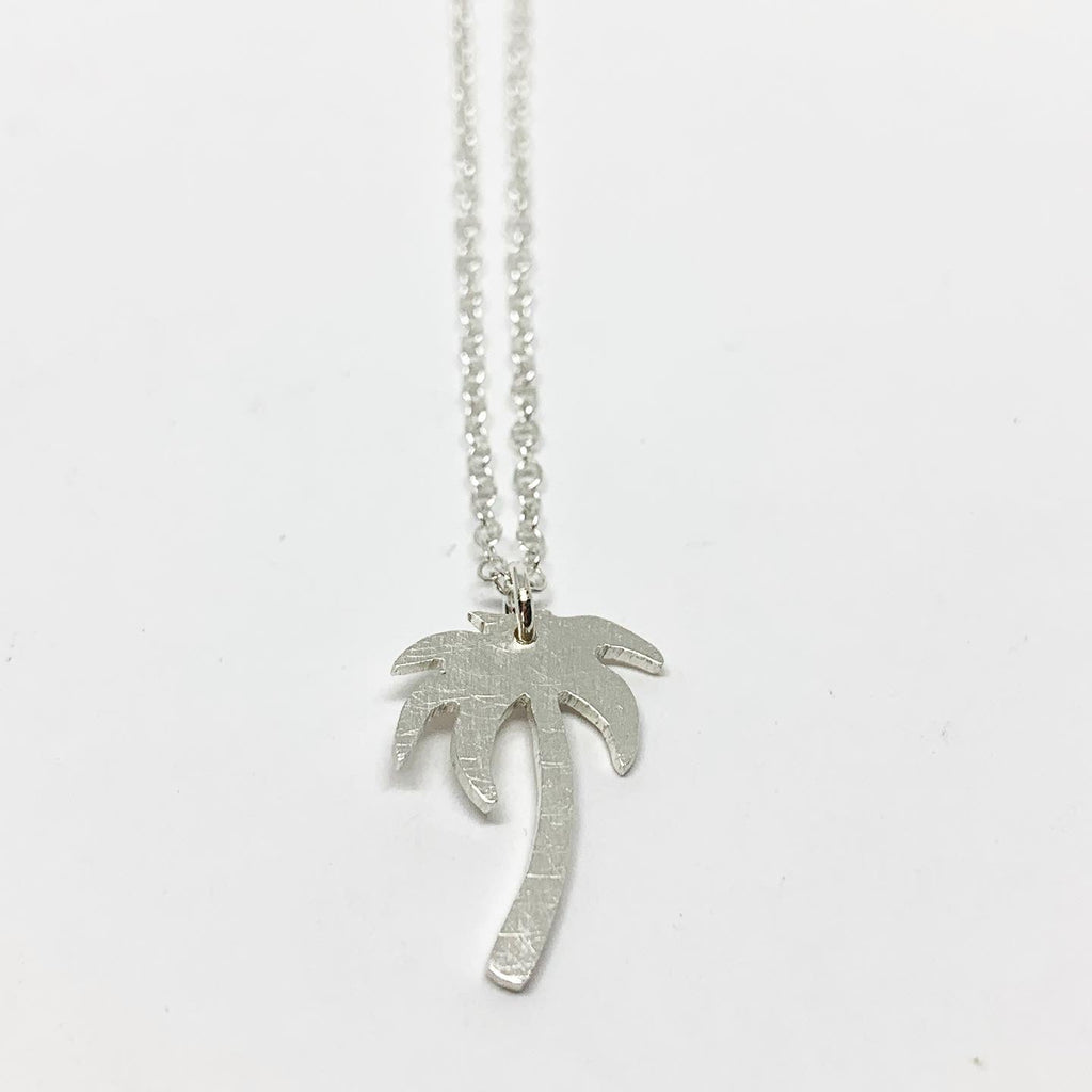 Palm Tree Charm Necklace-1