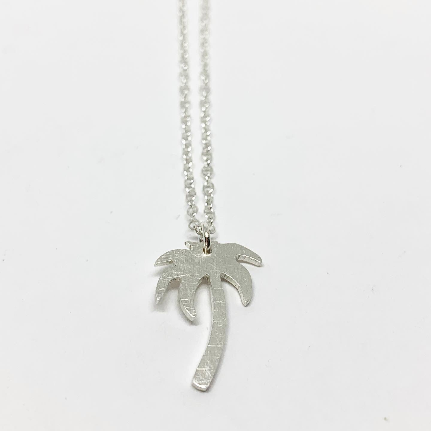 Palm Tree Charm Necklace-1