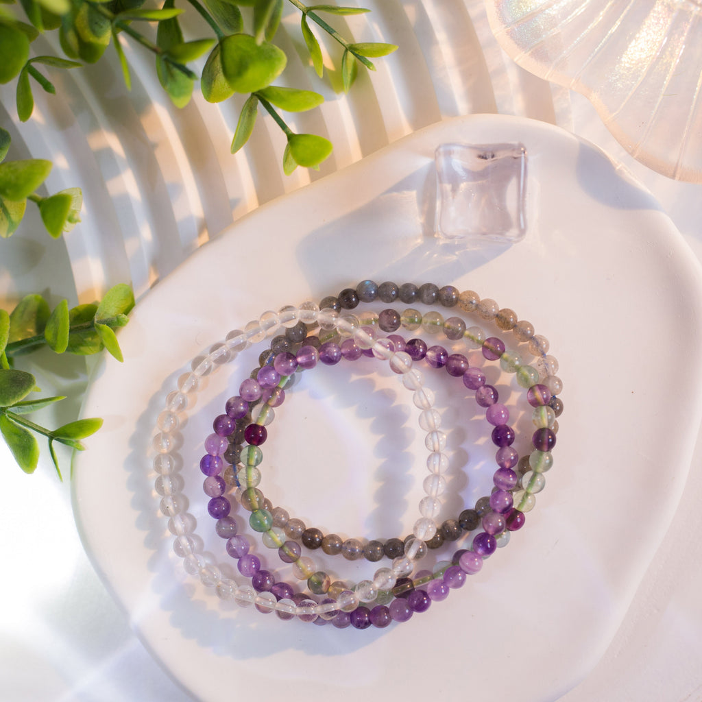 Intuition Psychic Power Stackable Crystal Bracelet Set-2