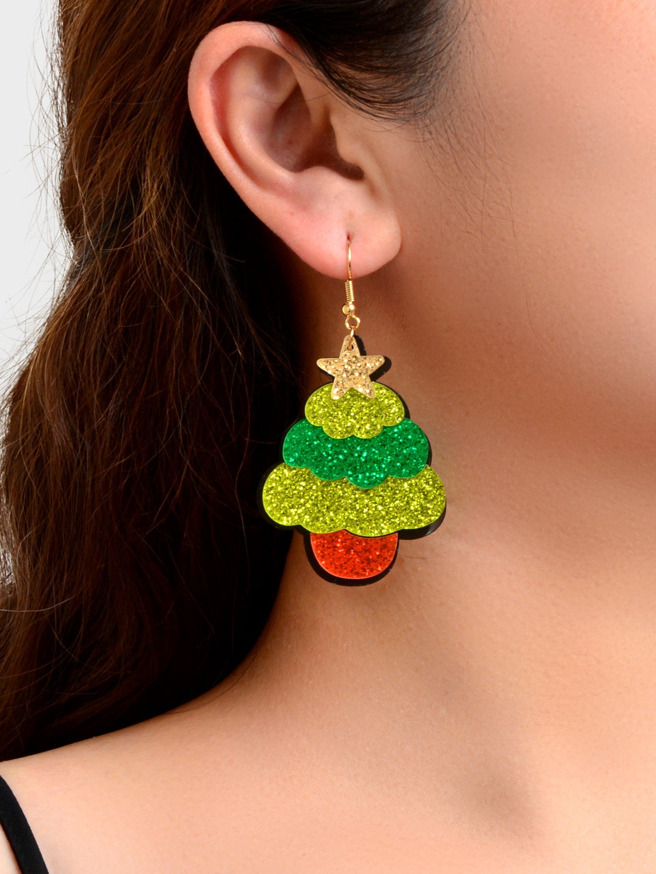 Christmas Gift Earrings Luxurious Colourful Santa Claus Jewellery 2 pairs-3