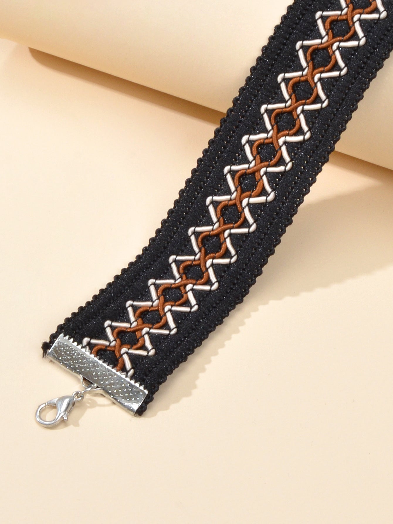 Gothic Punk 90s Geometric Black Tattoo Choker Necklace Grunge Women Collar Gift-3