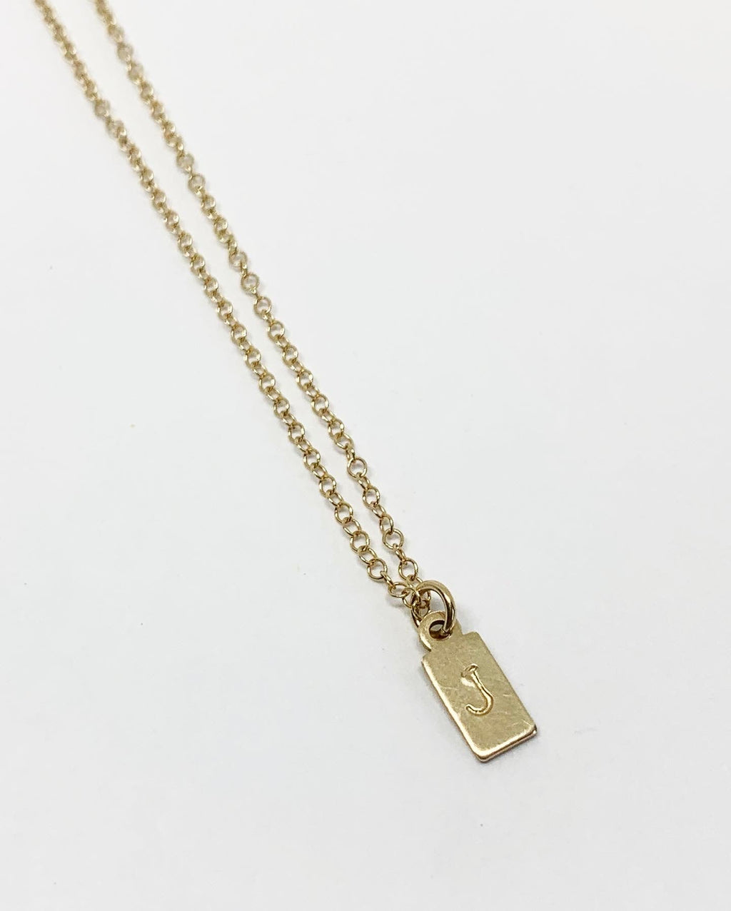 Initial Tag Necklace-2
