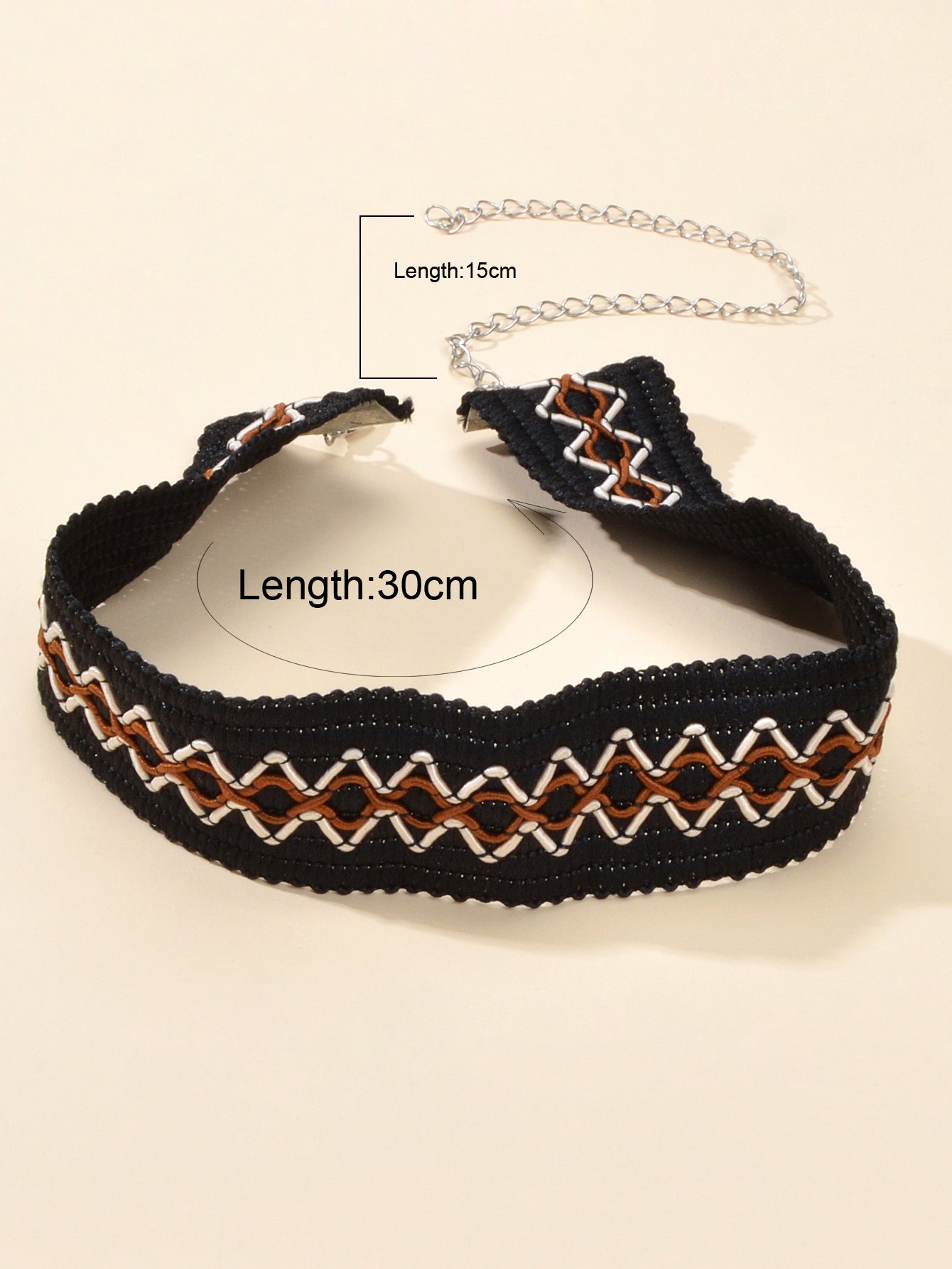 Gothic Punk 90s Geometric Black Tattoo Choker Necklace Grunge Women Collar Gift-4