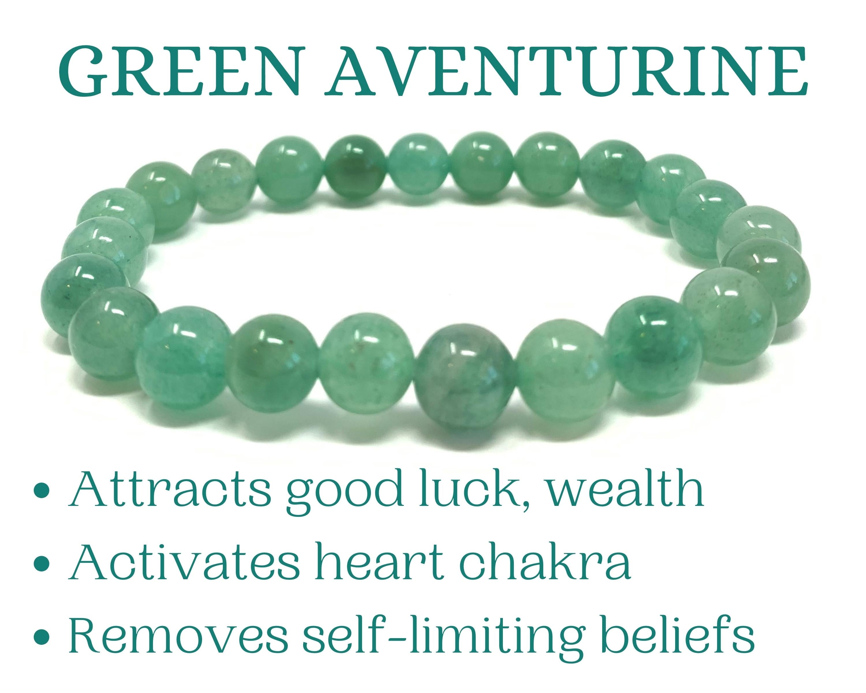 Aventurine Beaded Crystal Bracelet-4