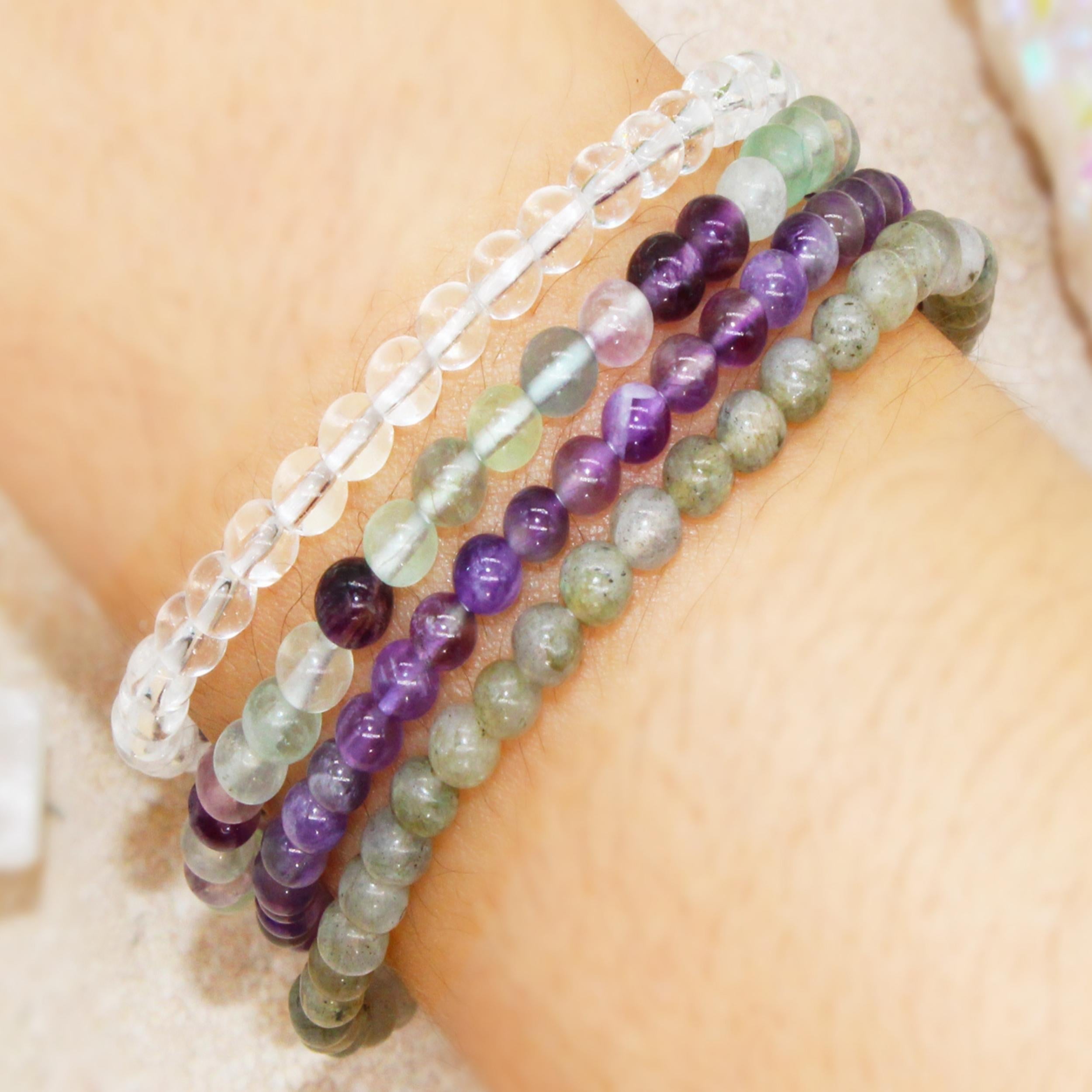 Intuition Psychic Power Stackable Crystal Bracelet Set-1