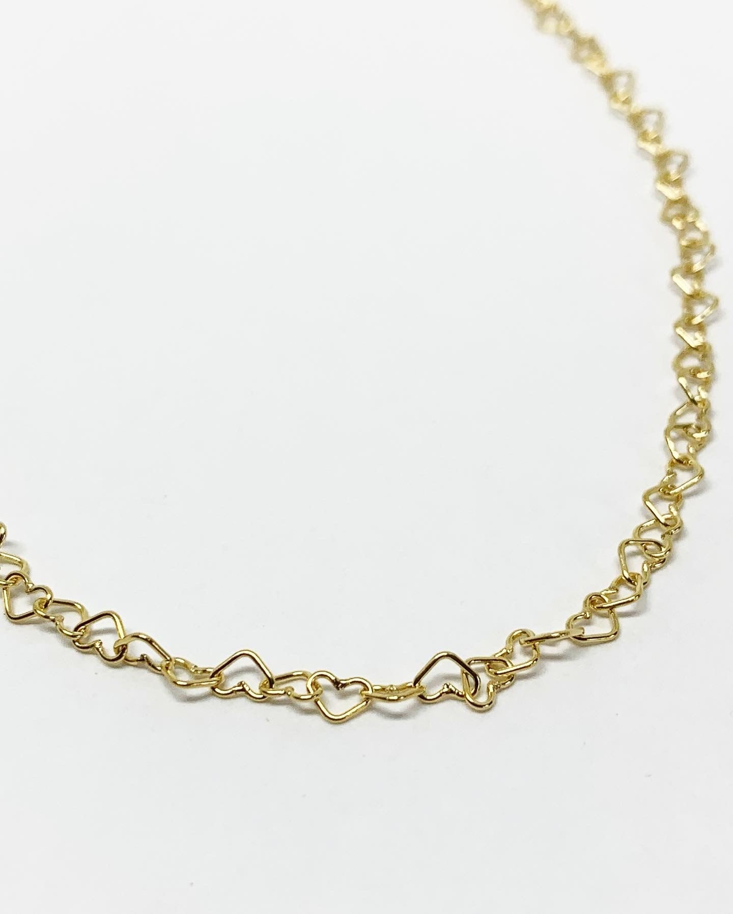 Heart Link Chain Necklace-2