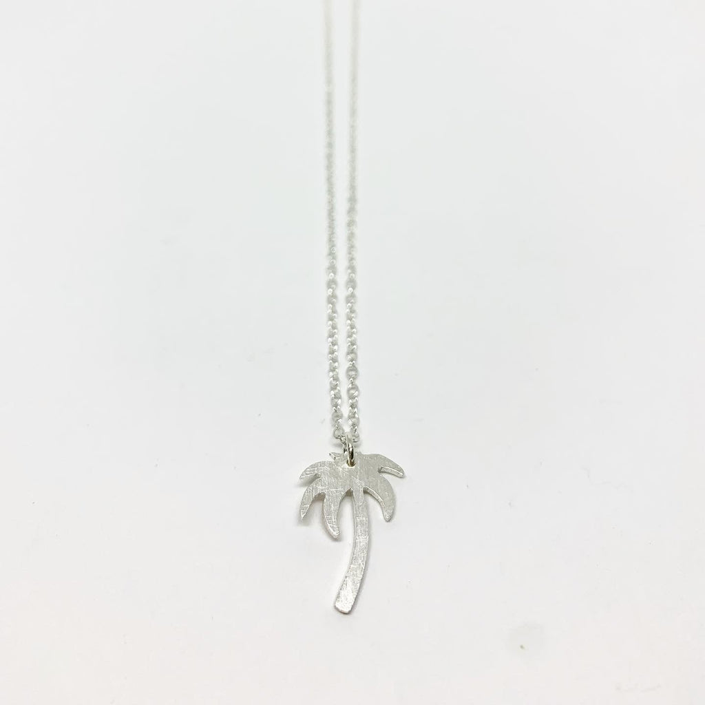 Palm Tree Charm Necklace-2