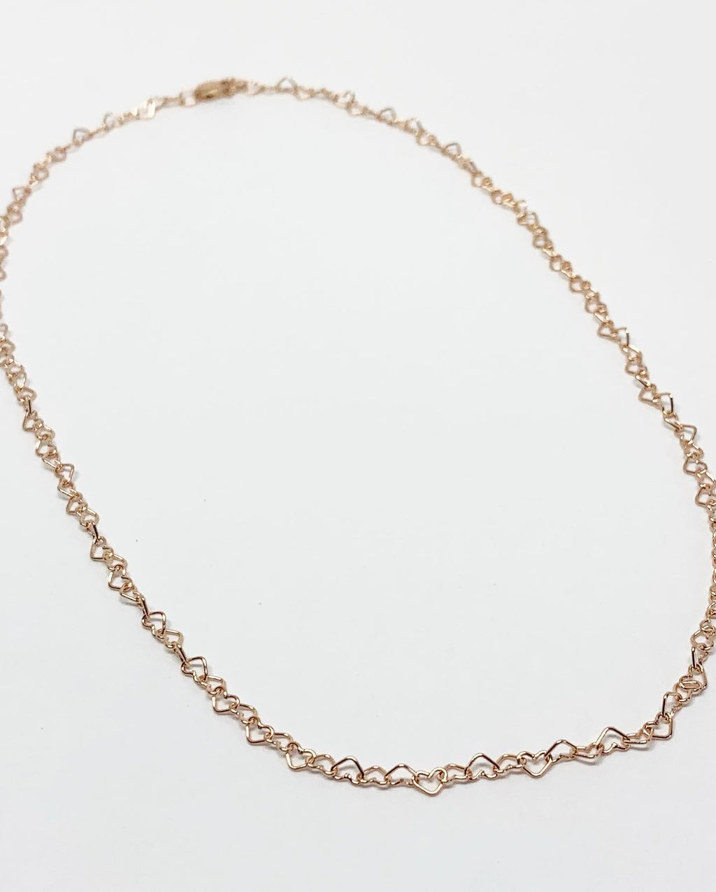 Heart Link Chain Necklace-1