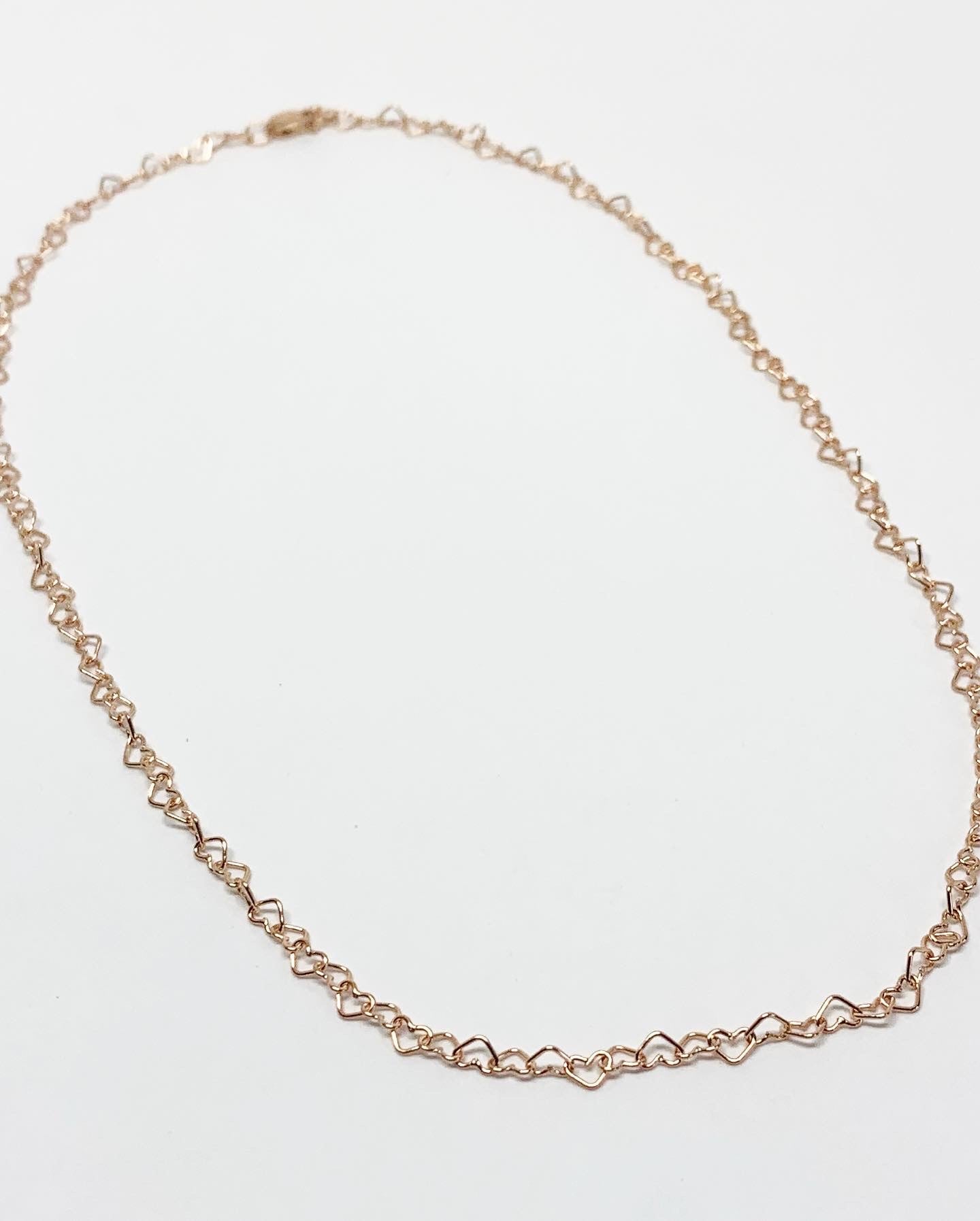 Heart Link Chain Necklace-1