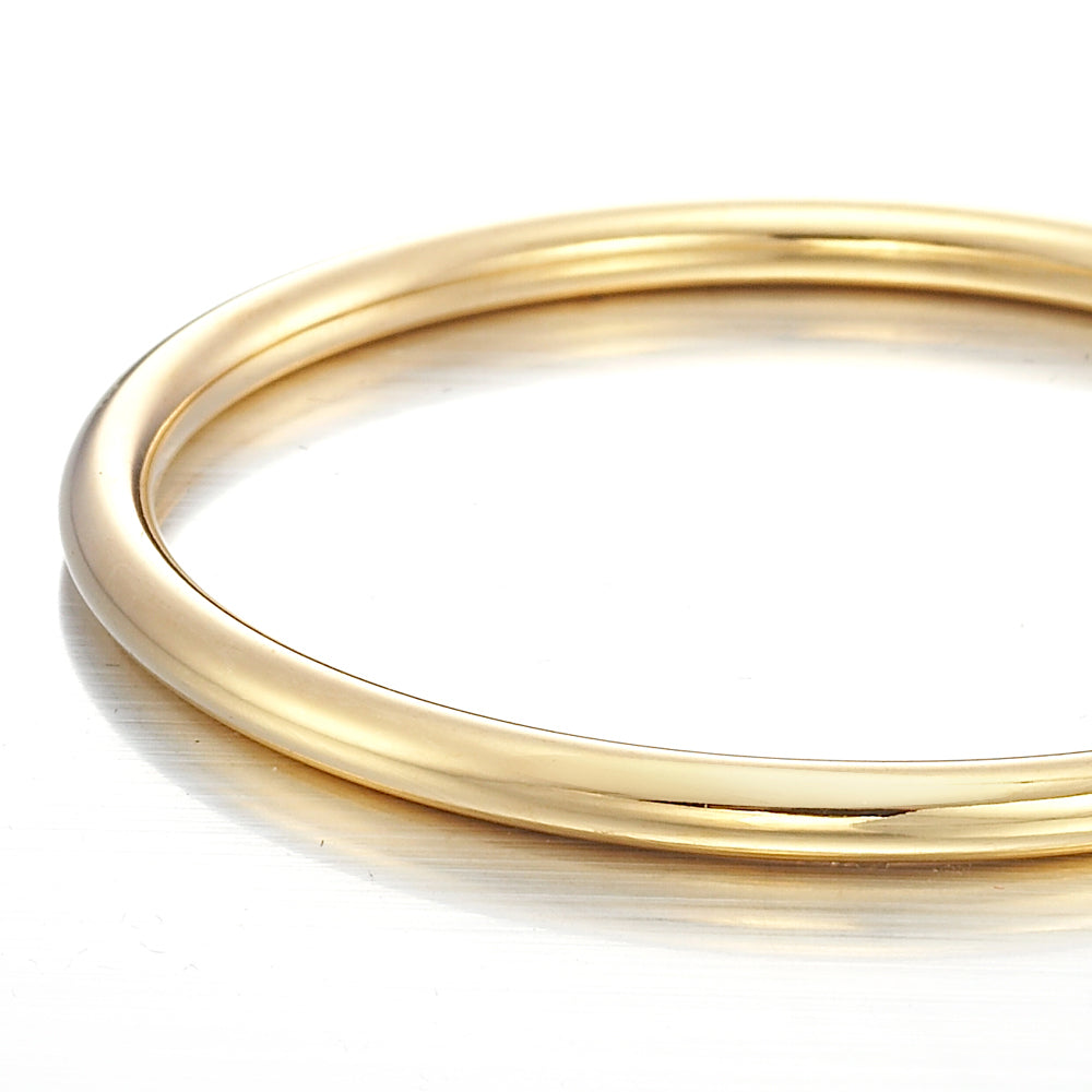 18ct Heavy Yellow Gold Plated Children's Golf Bangle - USA Made-0