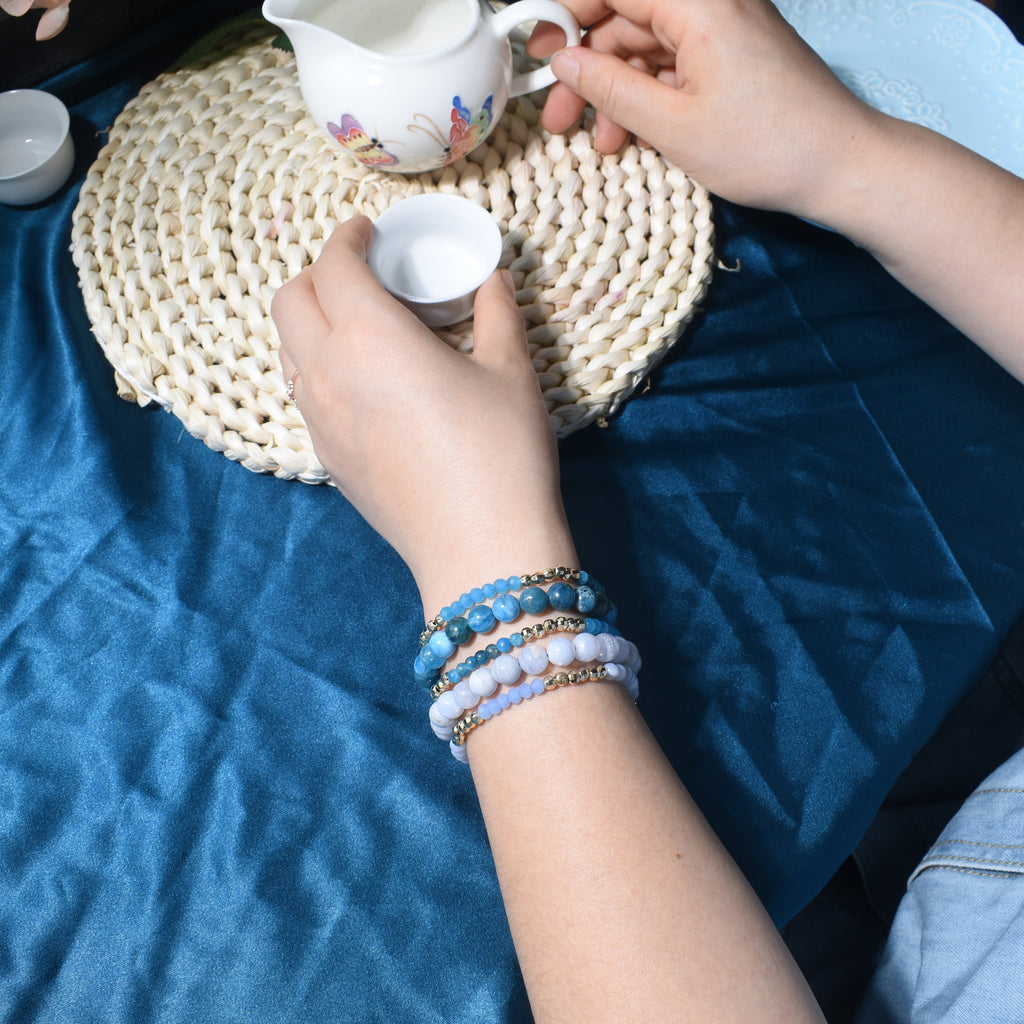 Shades of Blue Crystal Bracelet Build-Your-Own Set