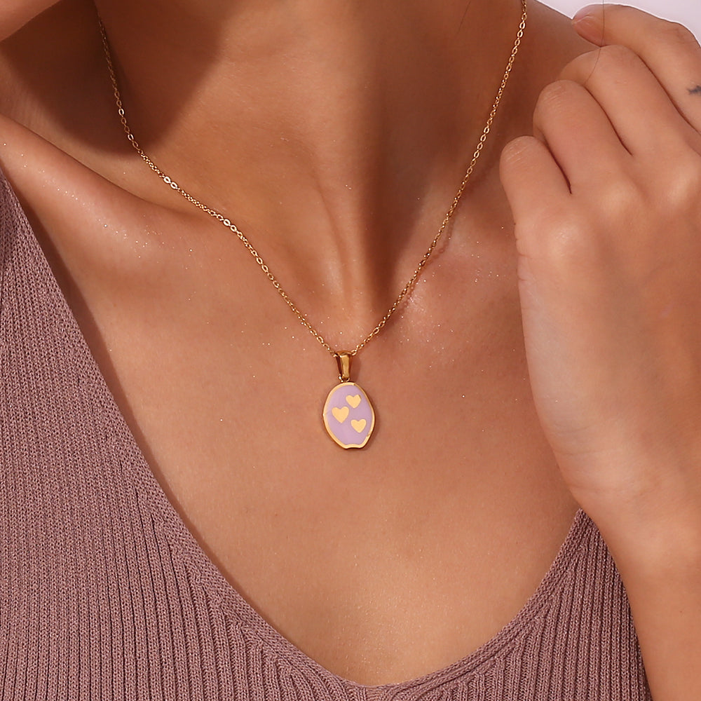 Frequency of Love - 18K Gold Plated, Waterproof Necklace-3