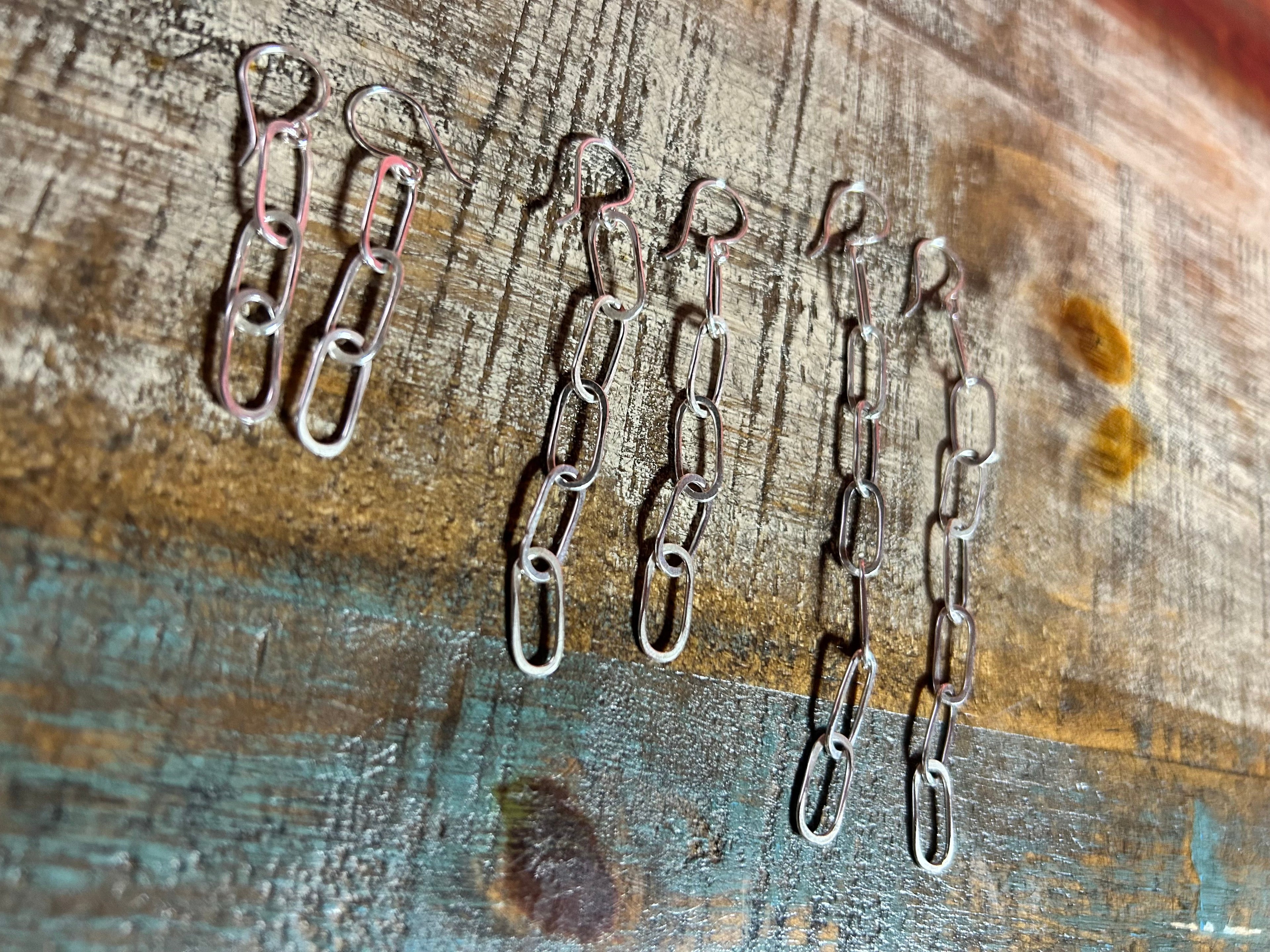 Paperclip Chain Earrings-4