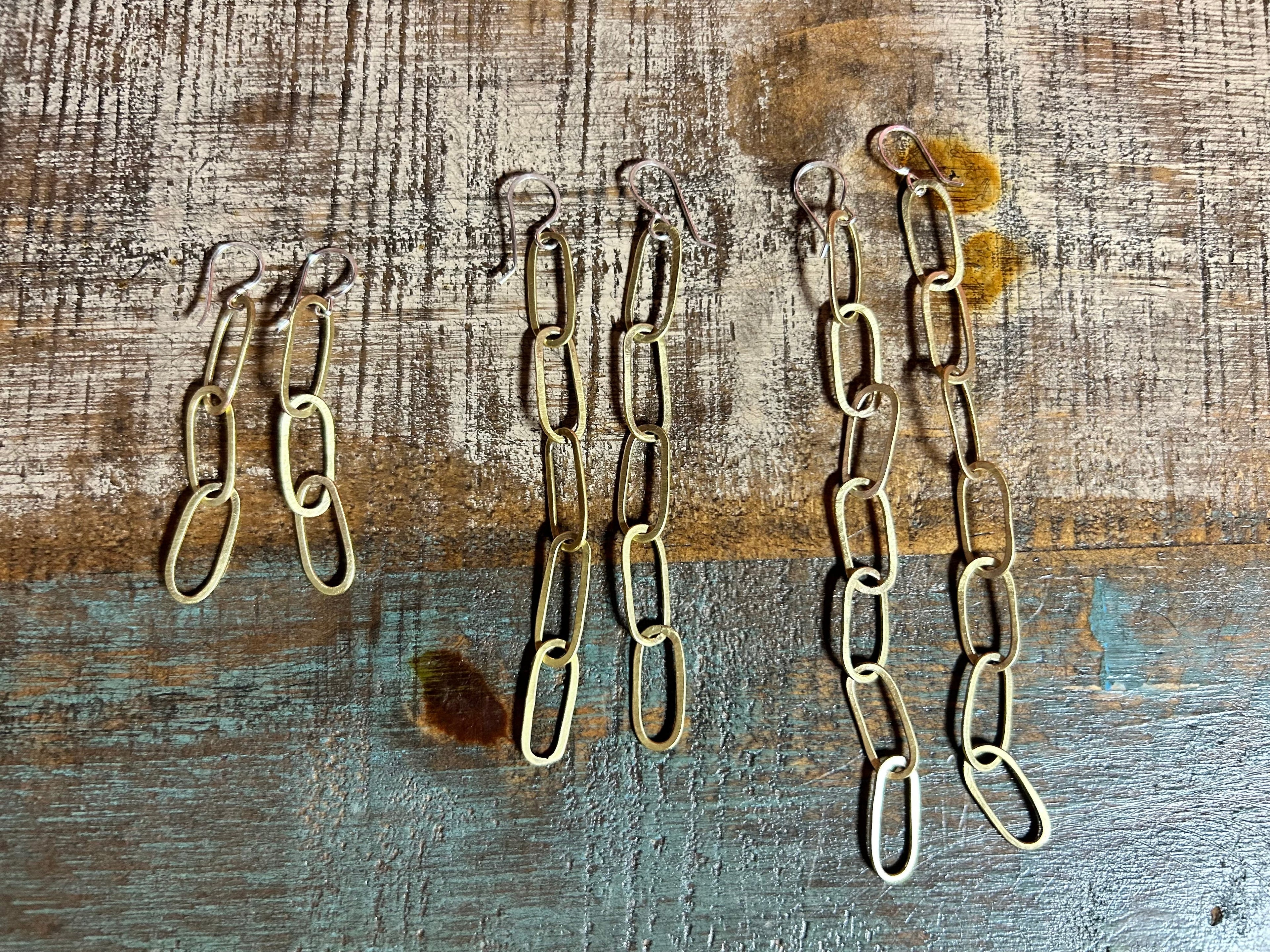Paperclip Chain Earrings-3