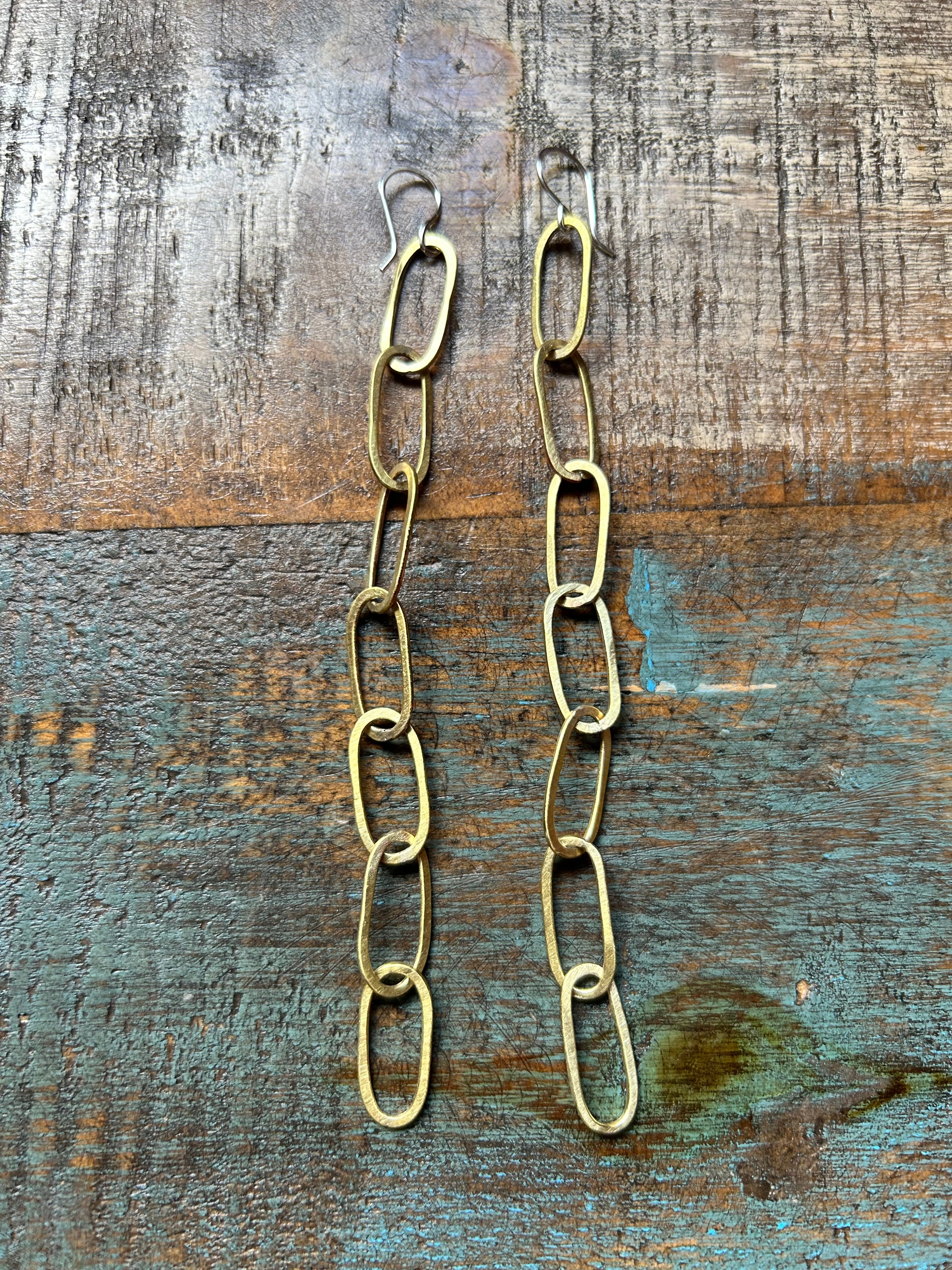 Paperclip Chain Earrings-10