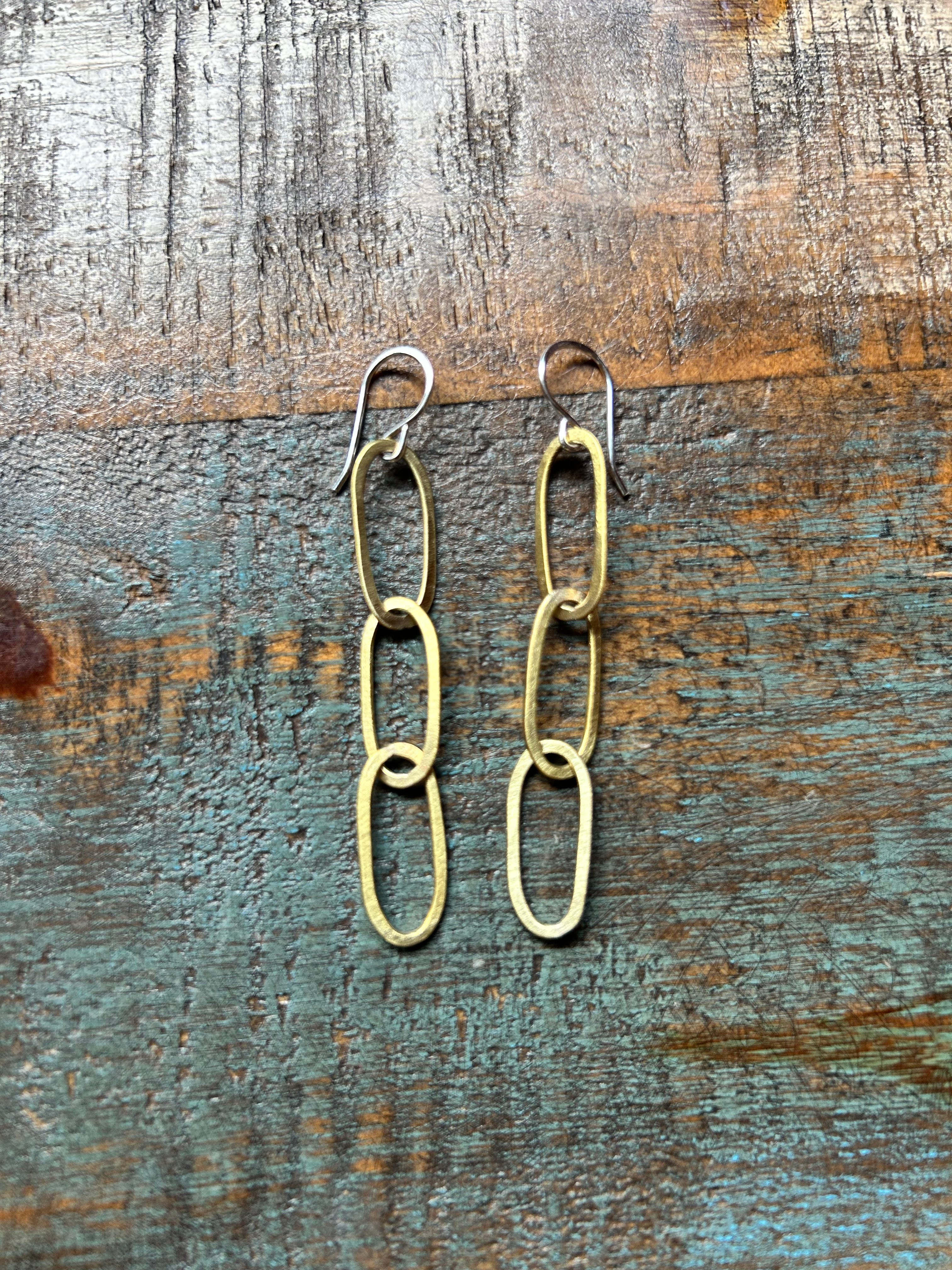 Paperclip Chain Earrings-8