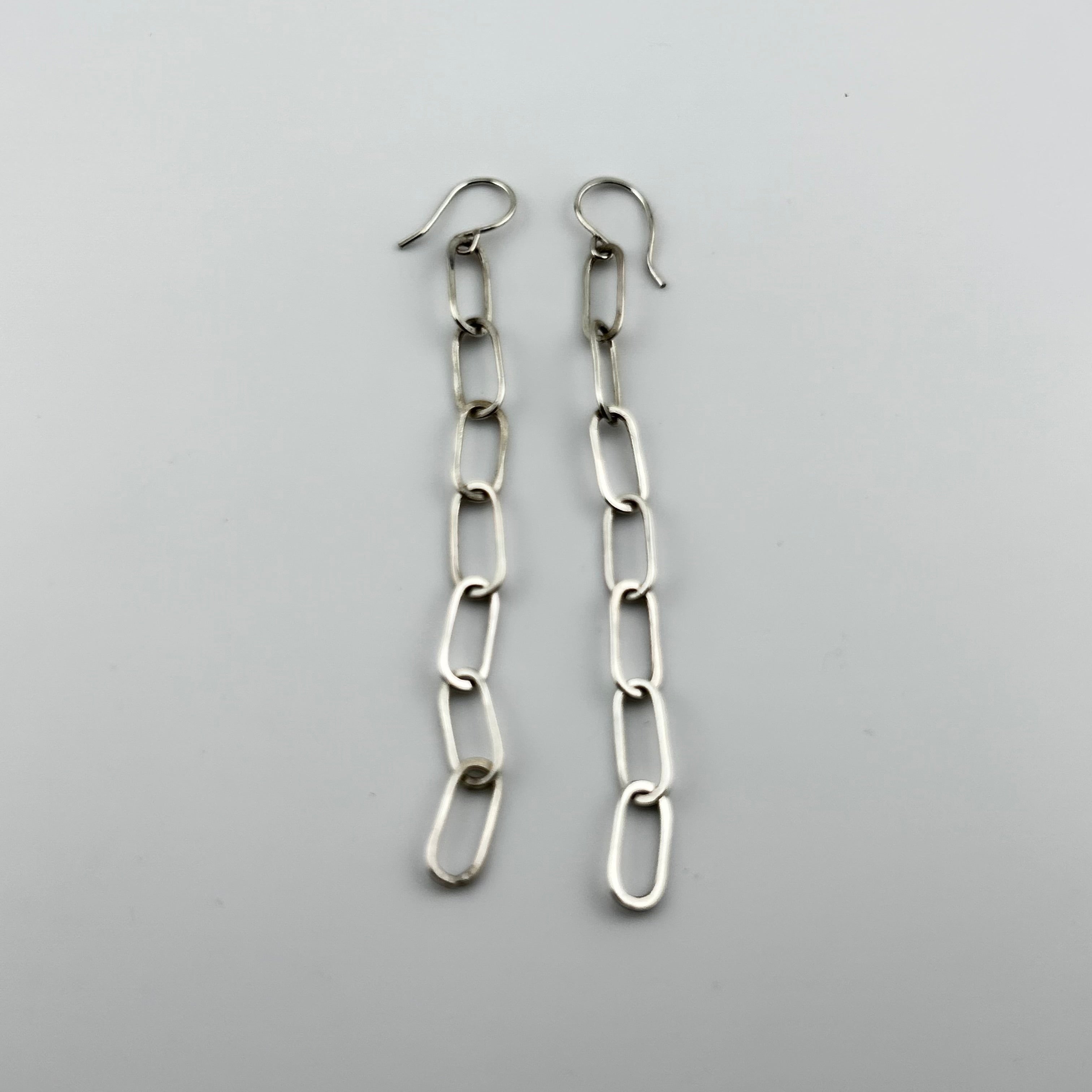 Paperclip Chain Earrings-7