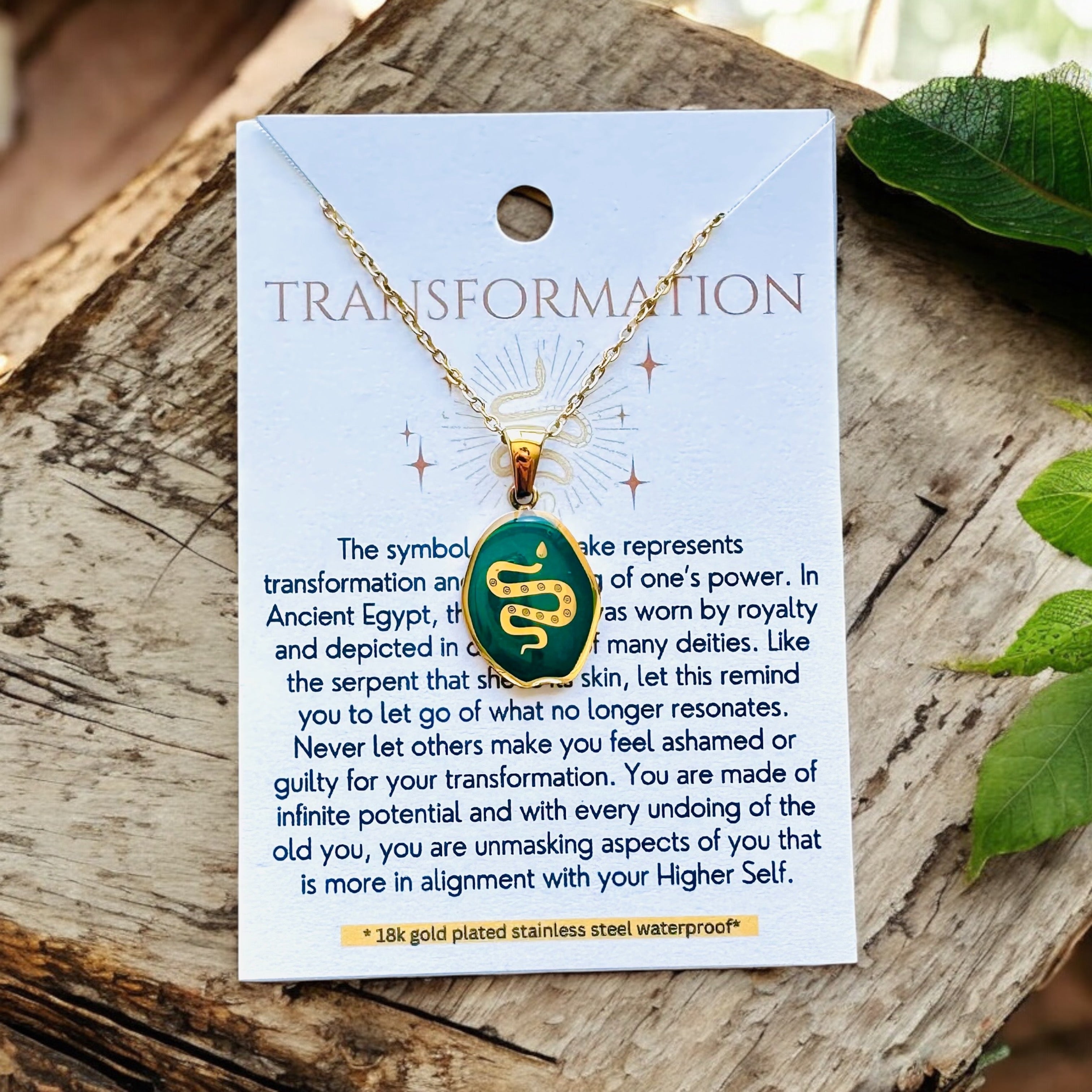 Transformation - 18K Gold Plated, Waterproof Necklace-0